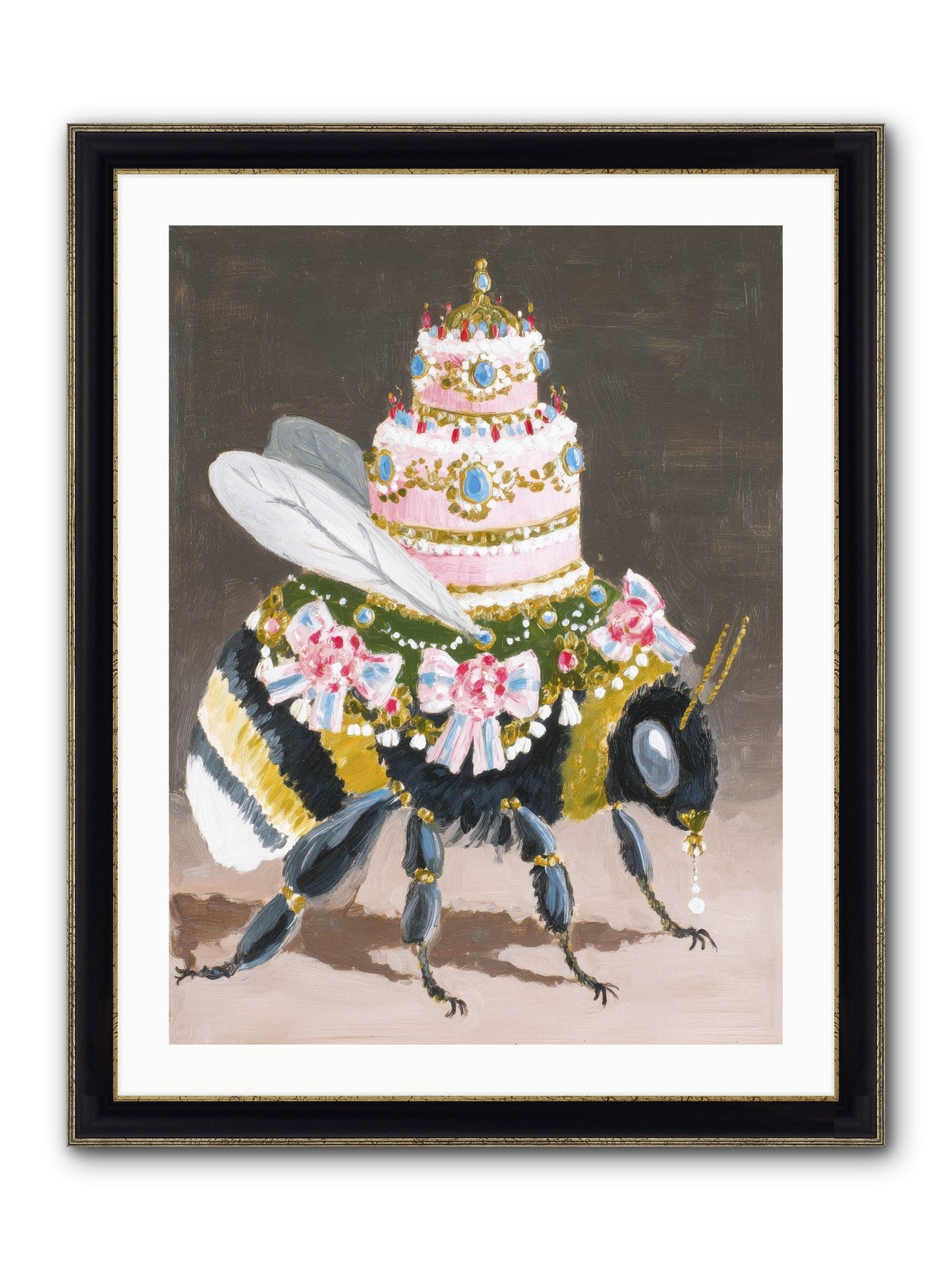 The Magnificent Hush Framed Print - Black & Gold 24x32