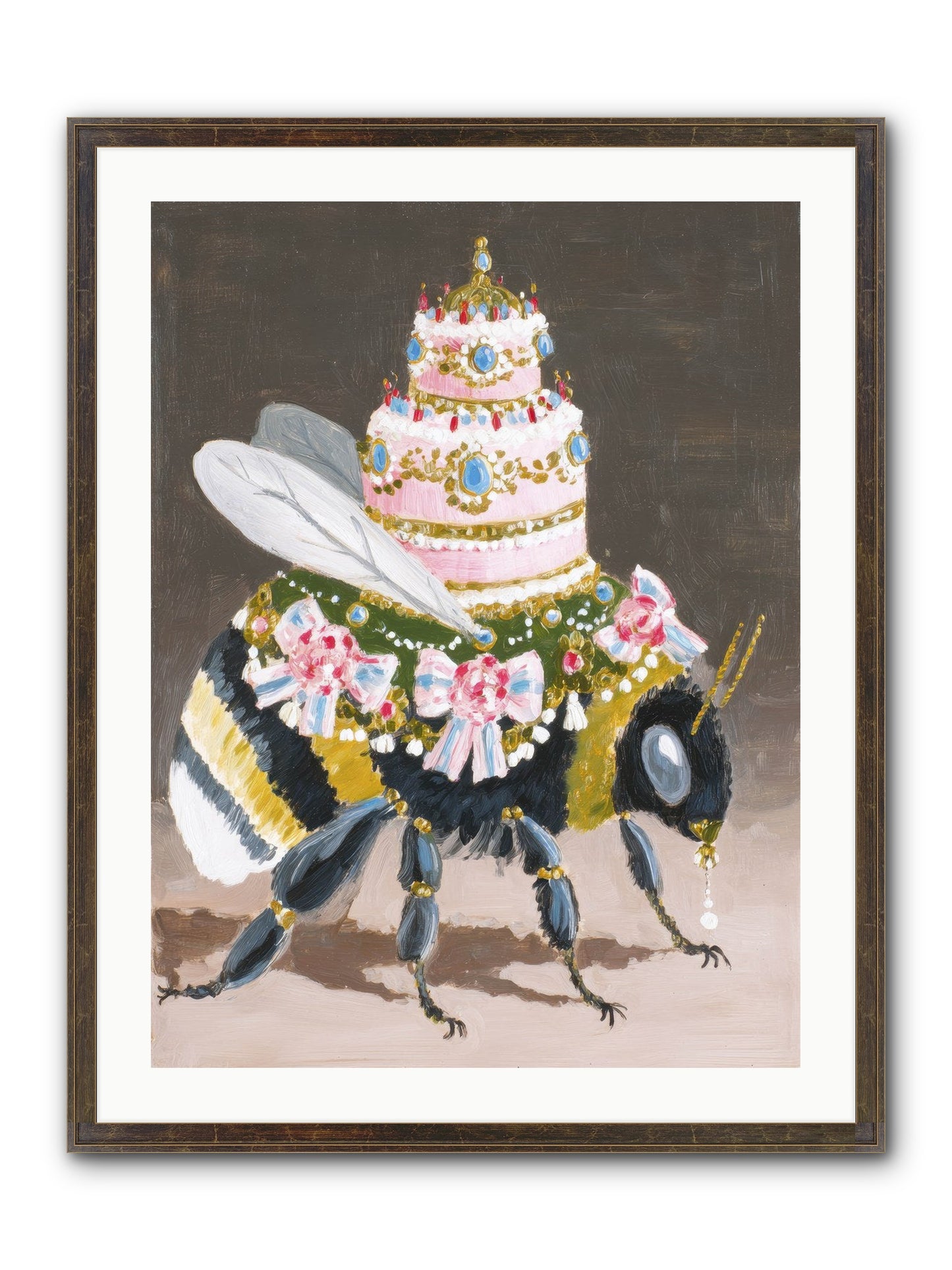 The Magnificent Hush Framed Print - Slimwoods Black/Gold 24x32