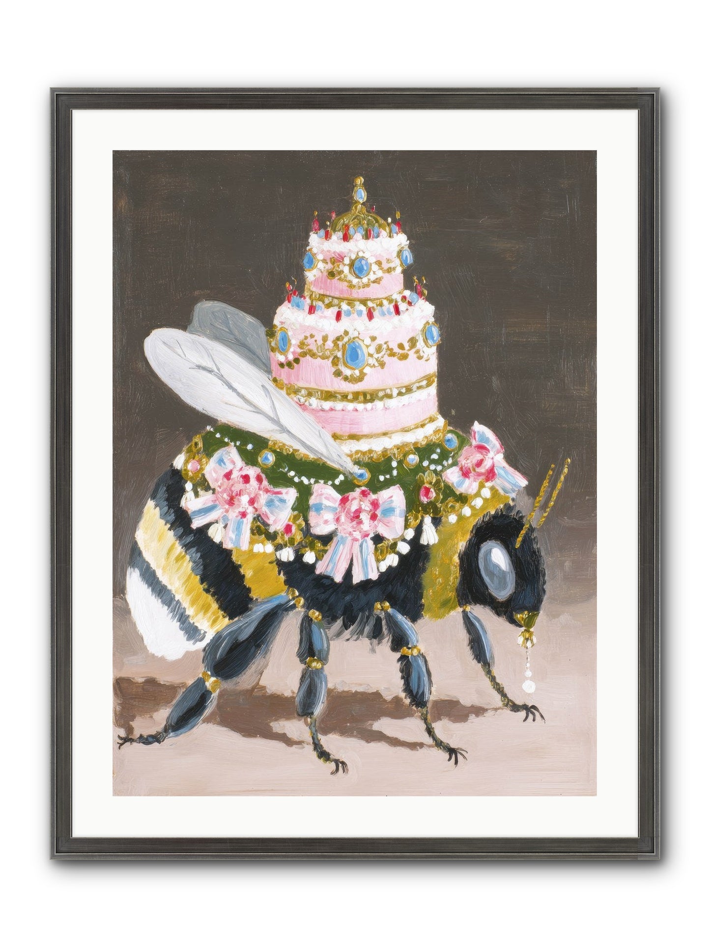 The Magnificent Hush Framed Print - Slimwoods Black/Silver 24x32
