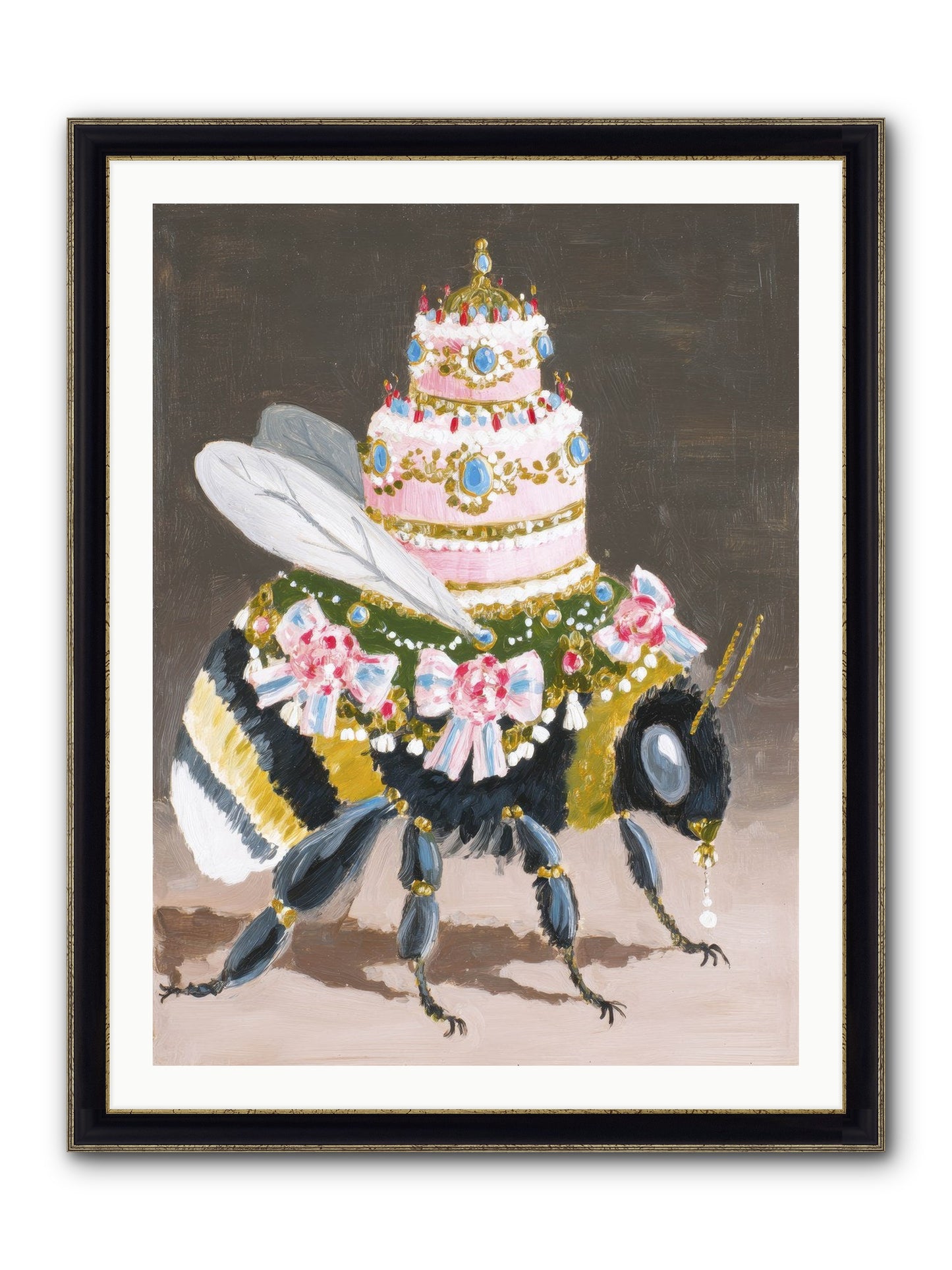 The Magnificent Hush Framed Print - Black & Gold 30x40