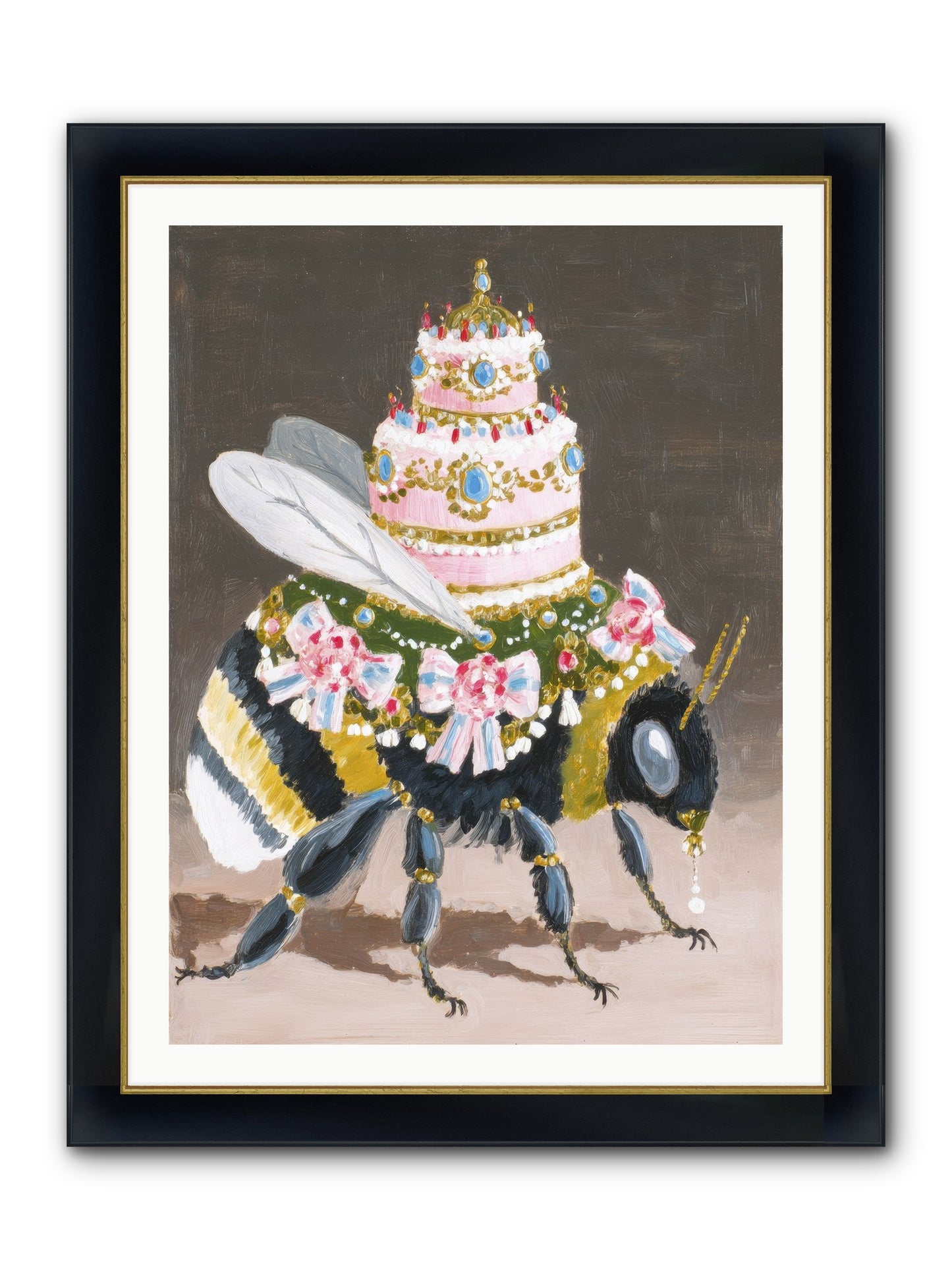 The Magnificent Hush Framed Print - Wide Black w/Gold 30x40