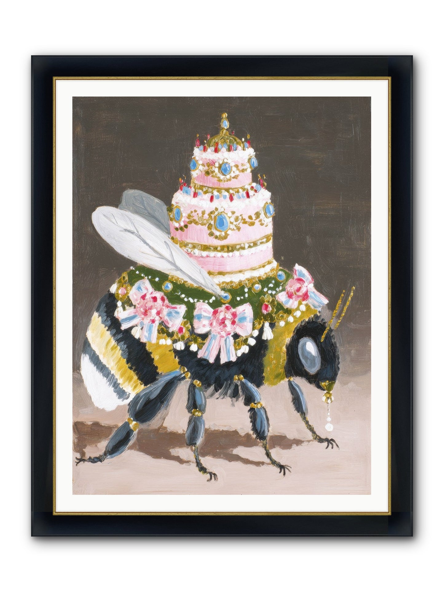 The Magnificent Hush Framed Print - Wide Black w/Gold 36x48
