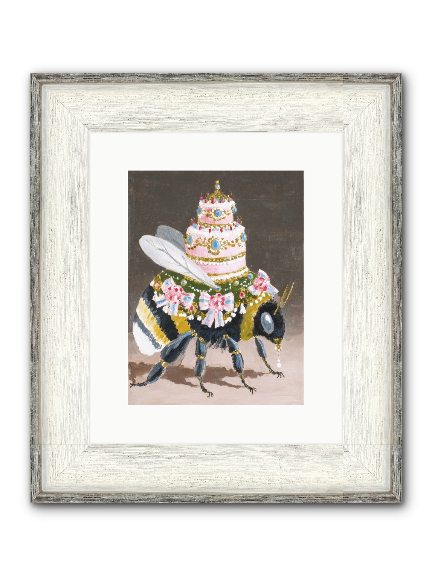 The Magnificent Hush Framed Print - Driftwood White 9x12