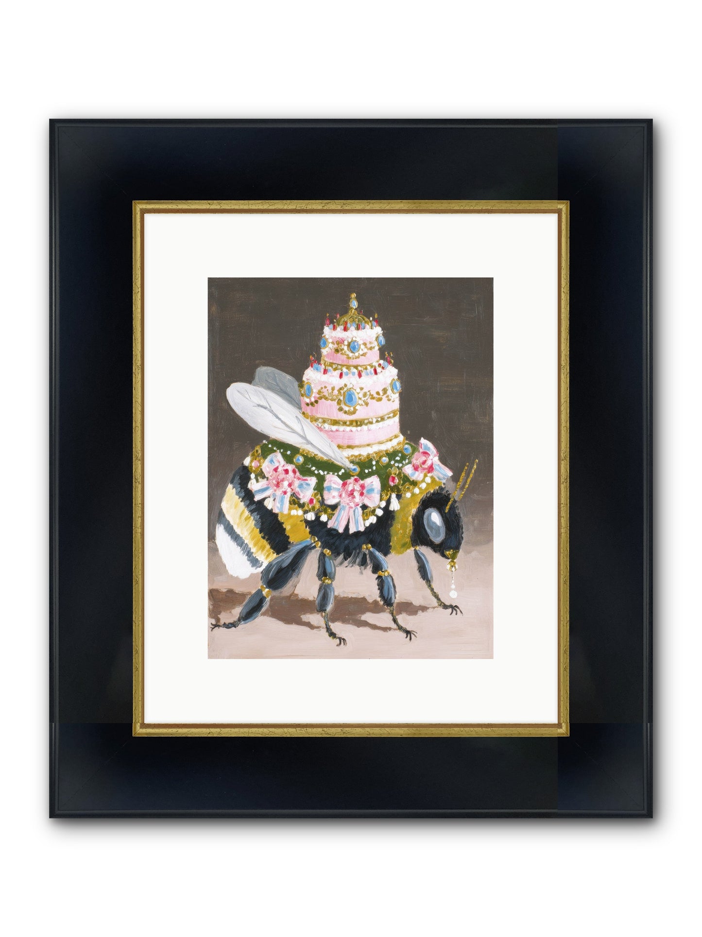The Magnificent Hush Framed Print - Wide Black w/Gold 9x12