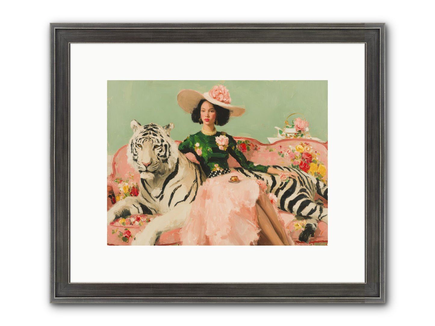The Marigold Quill Framed Print - Slimwoods Black/Silver 12x9