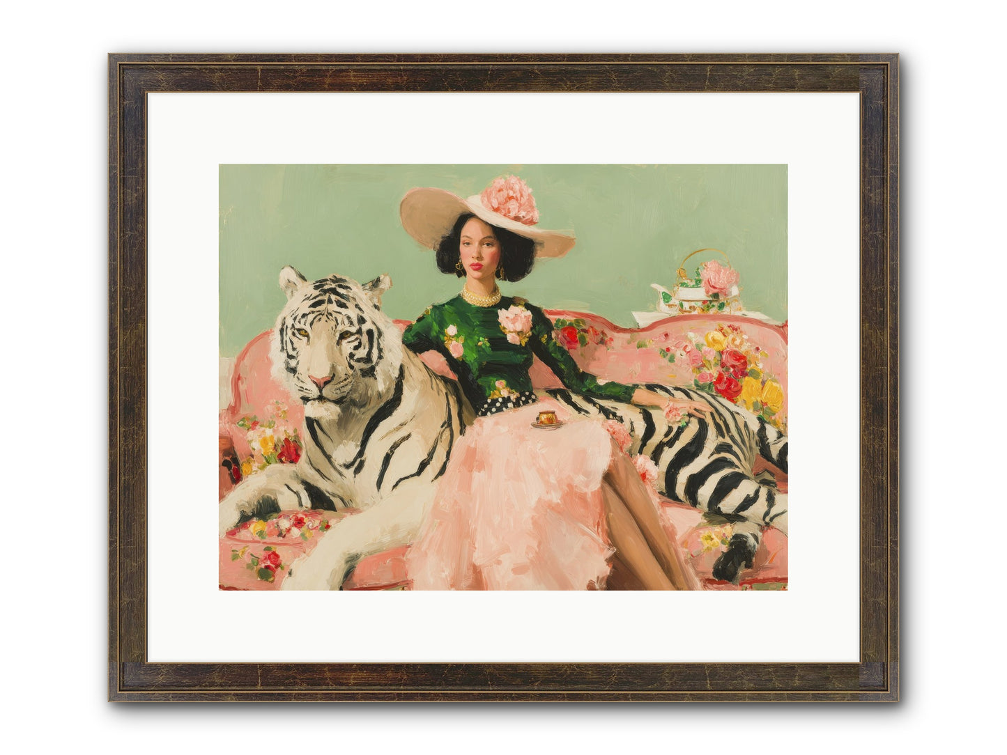 The Marigold Quill Framed Print - Slimwoods Black/Gold 16x12