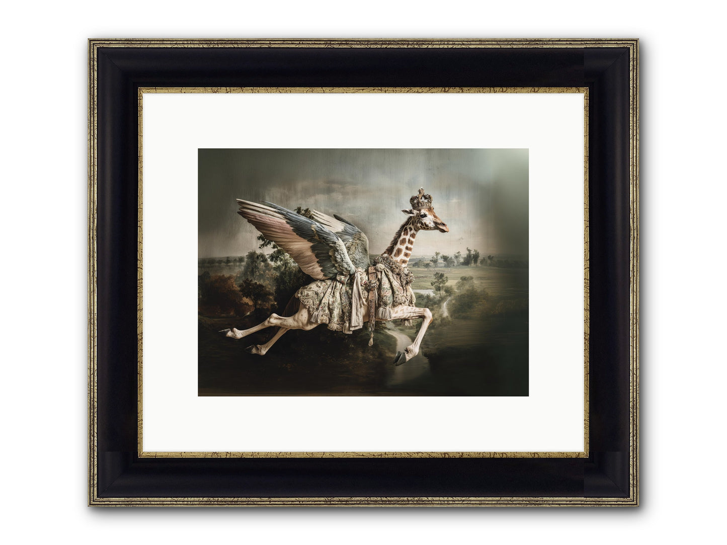 The Meadow Of Second Chances Framed Print - Black & Gold 12x9