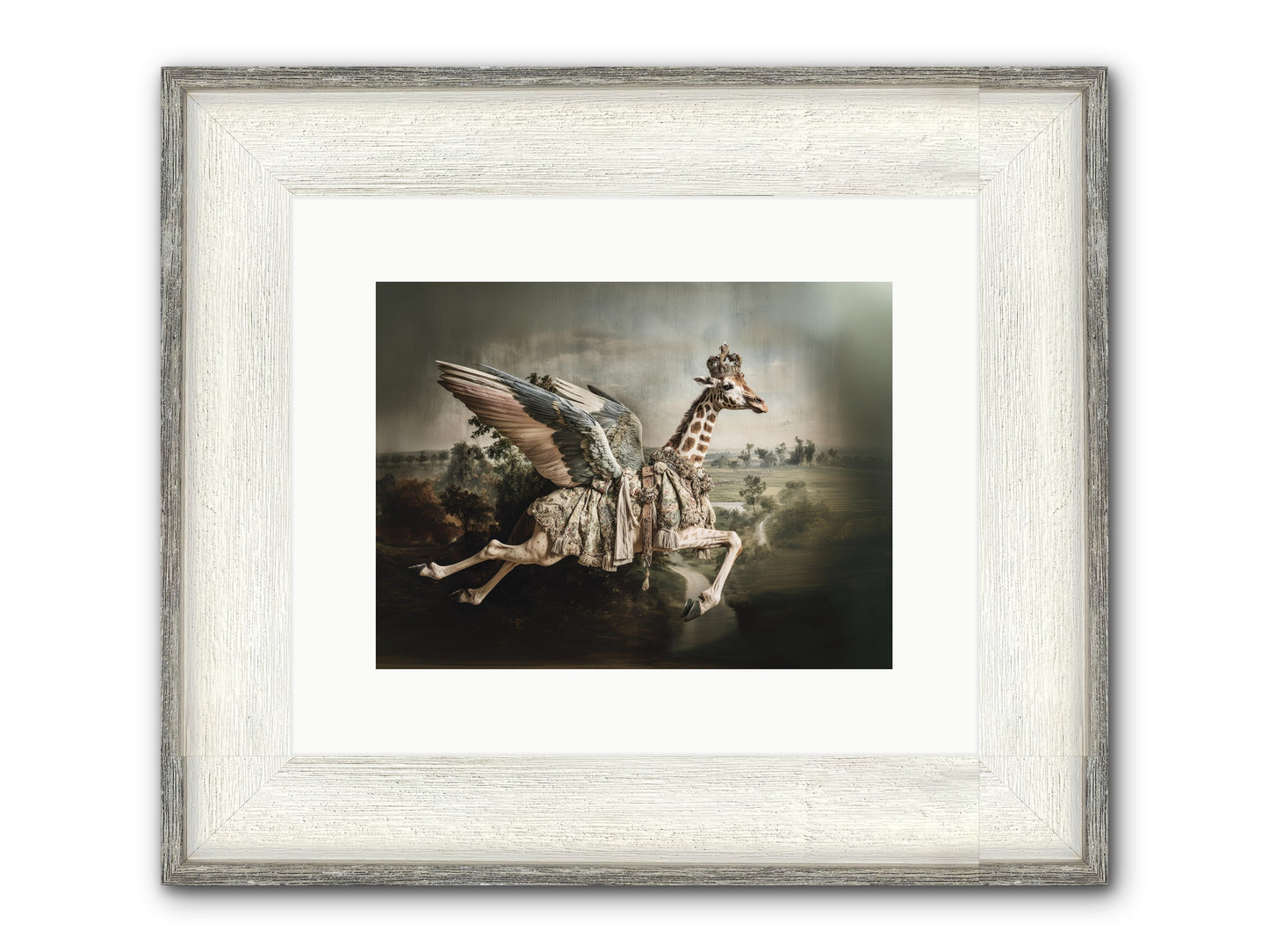 The Meadow Of Second Chances Framed Print - Driftwood White 12x9