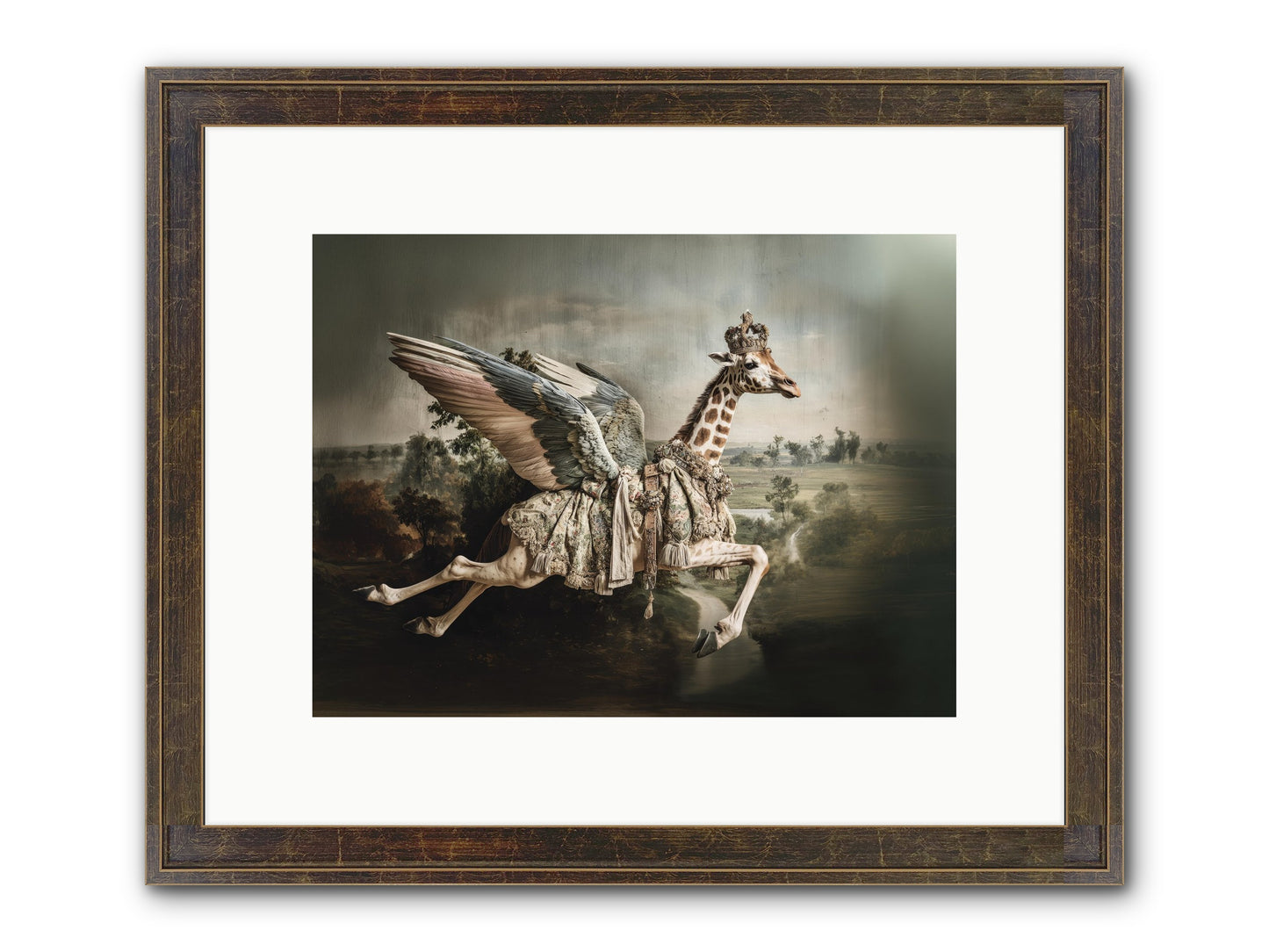 The Meadow Of Second Chances Framed Print - Slimwoods Black/Gold 12x9