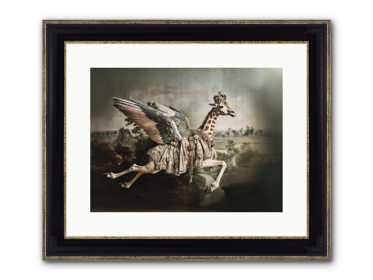 The Meadow Of Second Chances Framed Print - Black & Gold 16x12