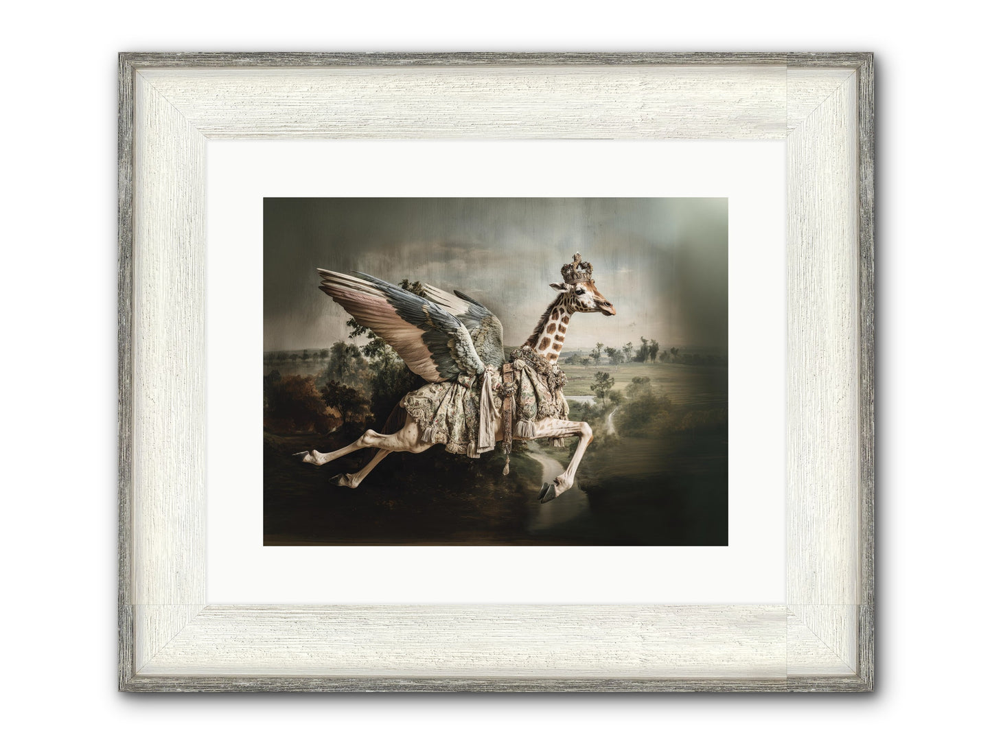 The Meadow Of Second Chances Framed Print - Driftwood White 16x12
