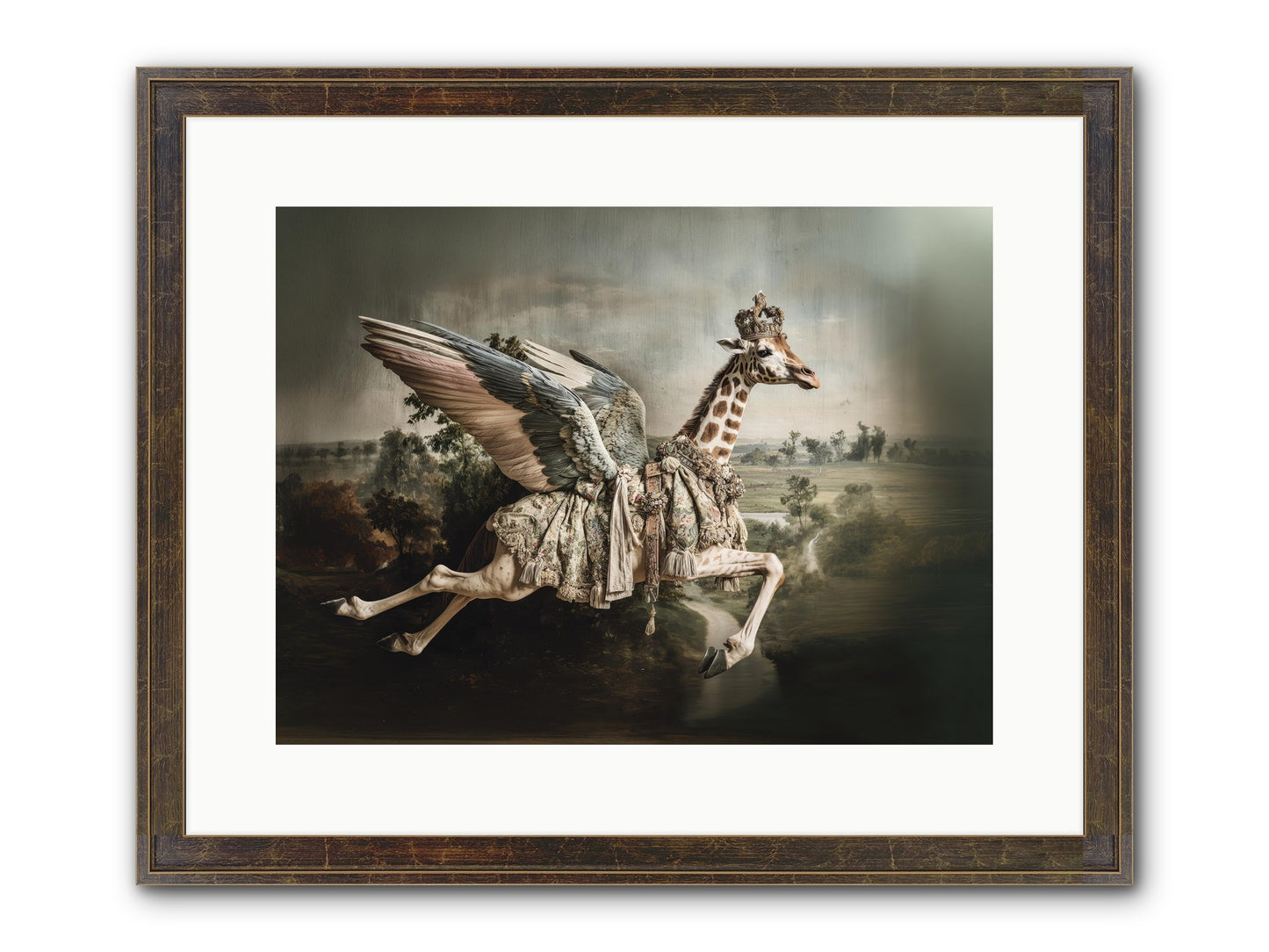 The Meadow Of Second Chances Framed Print - Slimwoods Black/Gold 16x12