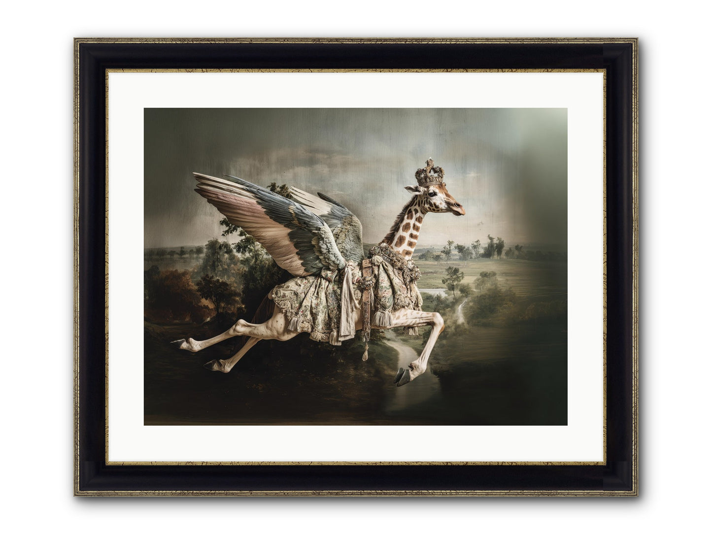 The Meadow Of Second Chances Framed Print - Black & Gold 24x18