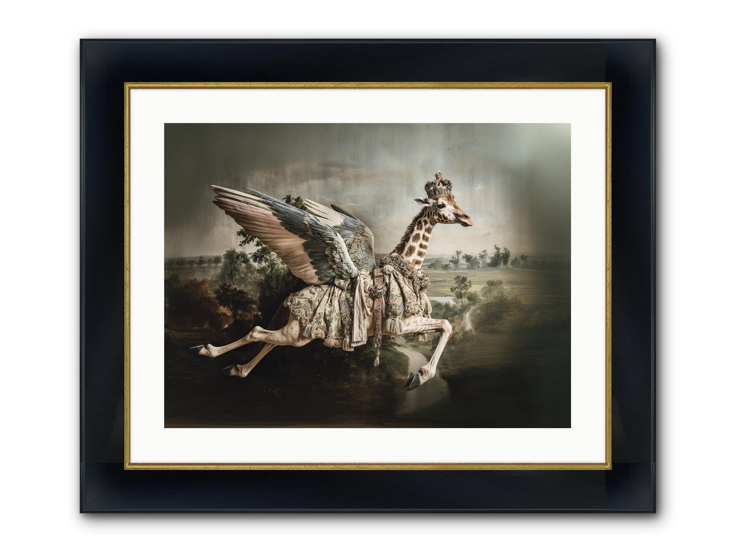 The Meadow Of Second Chances Framed Print - Wide Black w/Gold 24x18