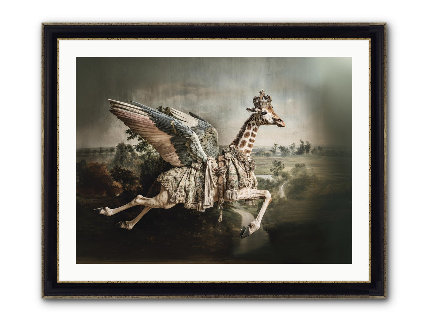 The Meadow Of Second Chances Framed Print - Black & Gold 32x24