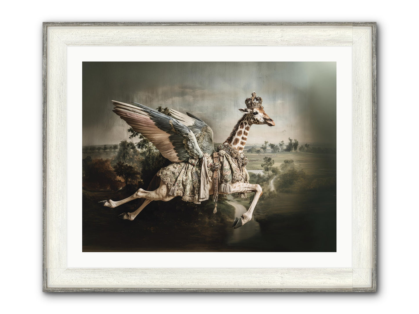 The Meadow Of Second Chances Framed Print - Driftwood White 32x24