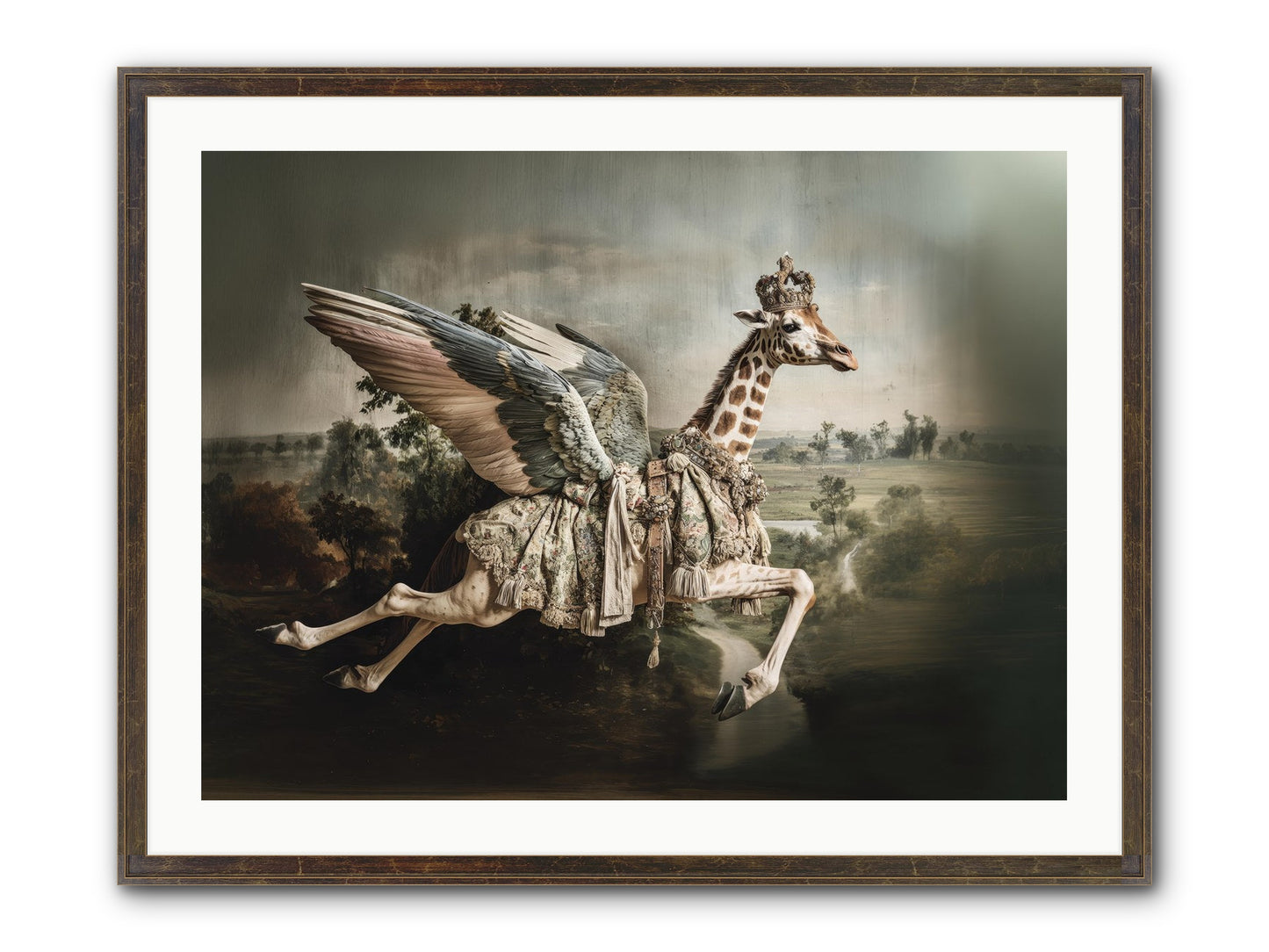 The Meadow Of Second Chances Framed Print - Slimwoods Black/Gold 32x24