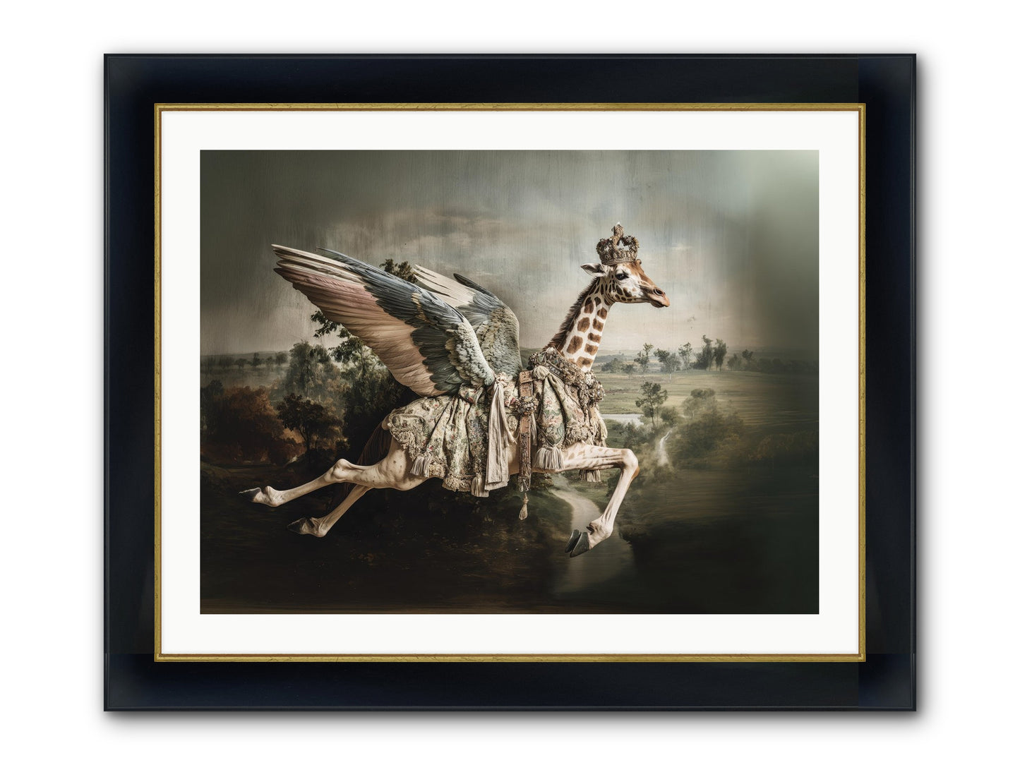The Meadow Of Second Chances Framed Print - Wide Black w/Gold 32x24