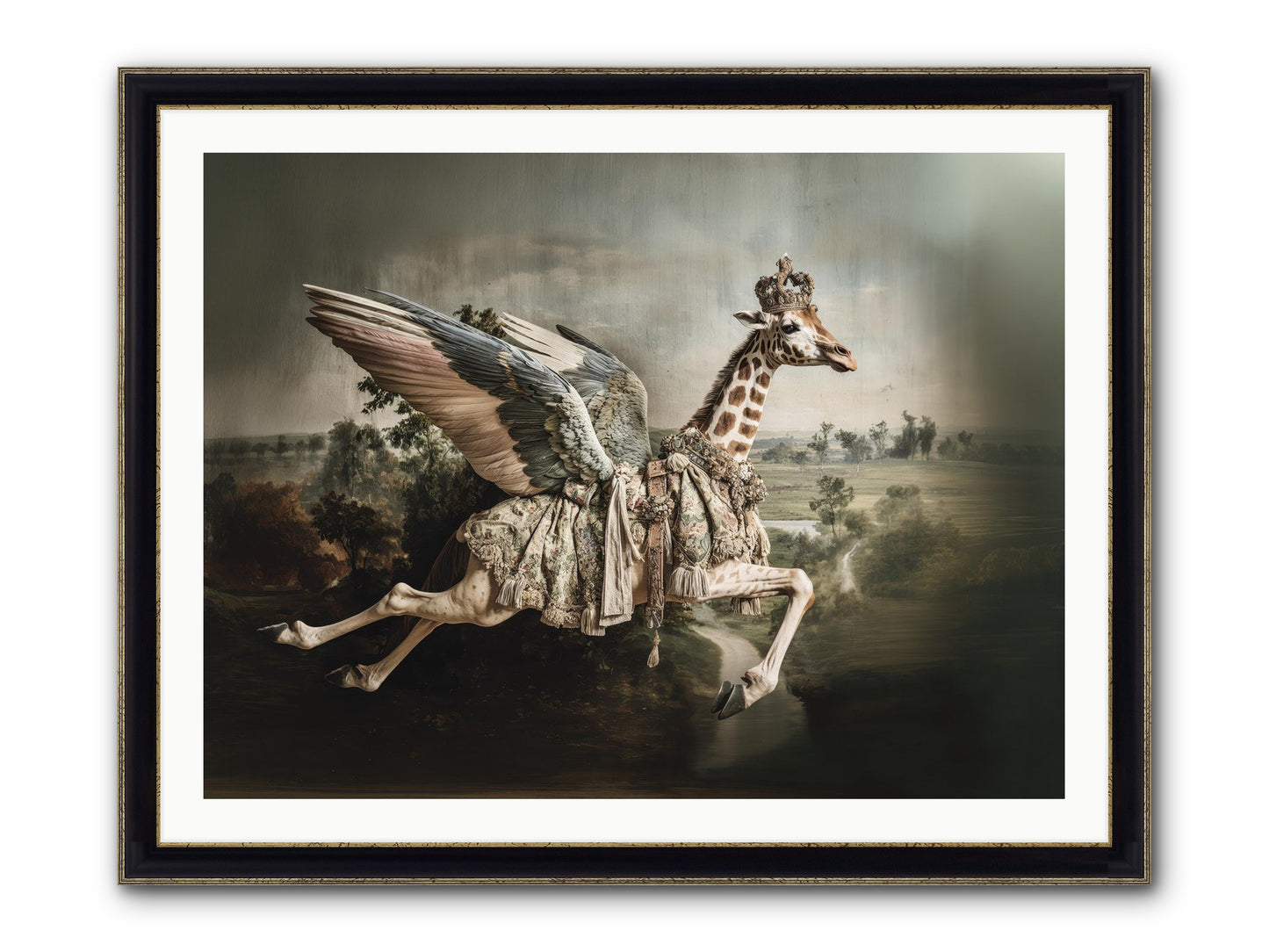The Meadow Of Second Chances Framed Print - Black & Gold 40x30