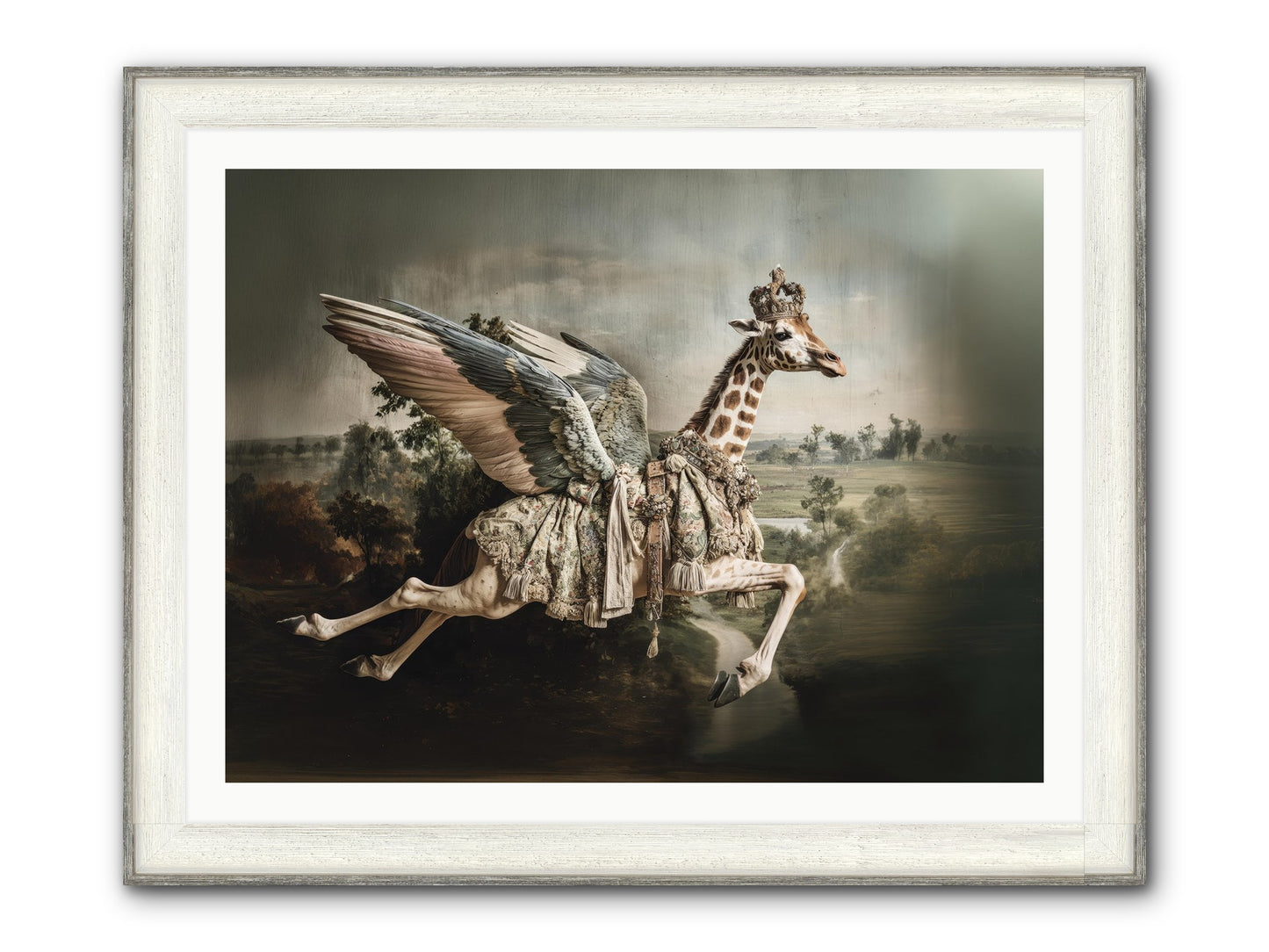 The Meadow Of Second Chances Framed Print - Driftwood White 40x30