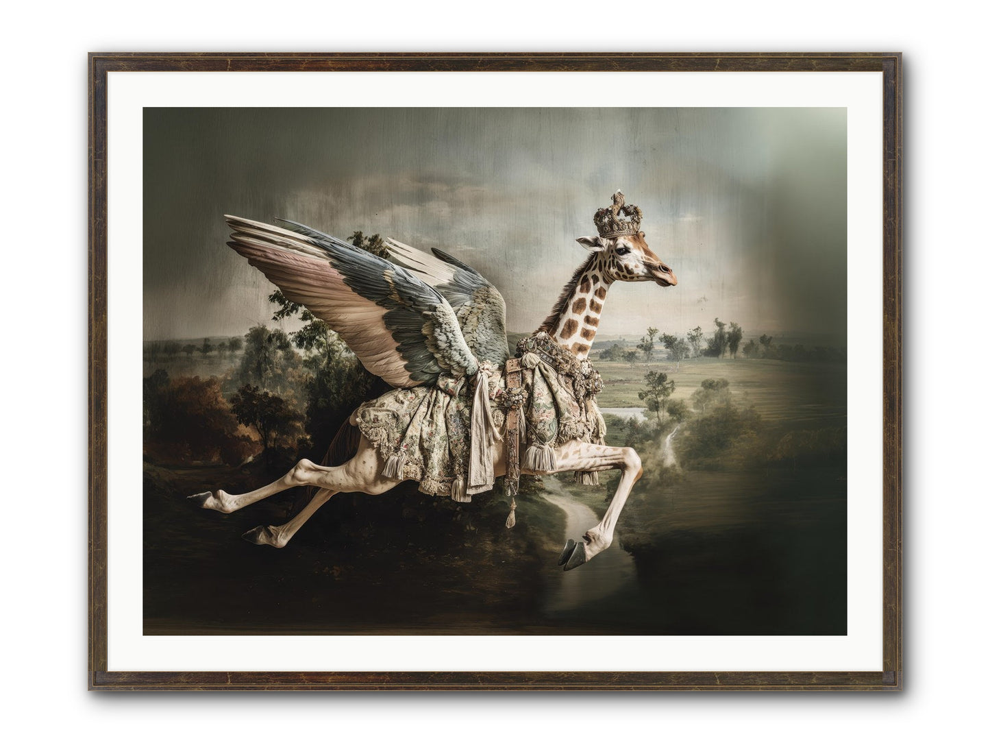 The Meadow Of Second Chances Framed Print - Slimwoods Black/Gold 40x30