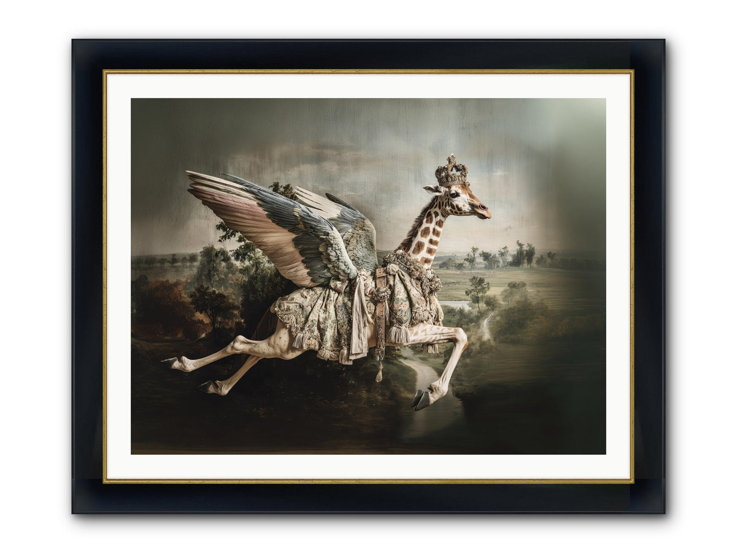 The Meadow Of Second Chances Framed Print - Wide Black w/Gold 40x30