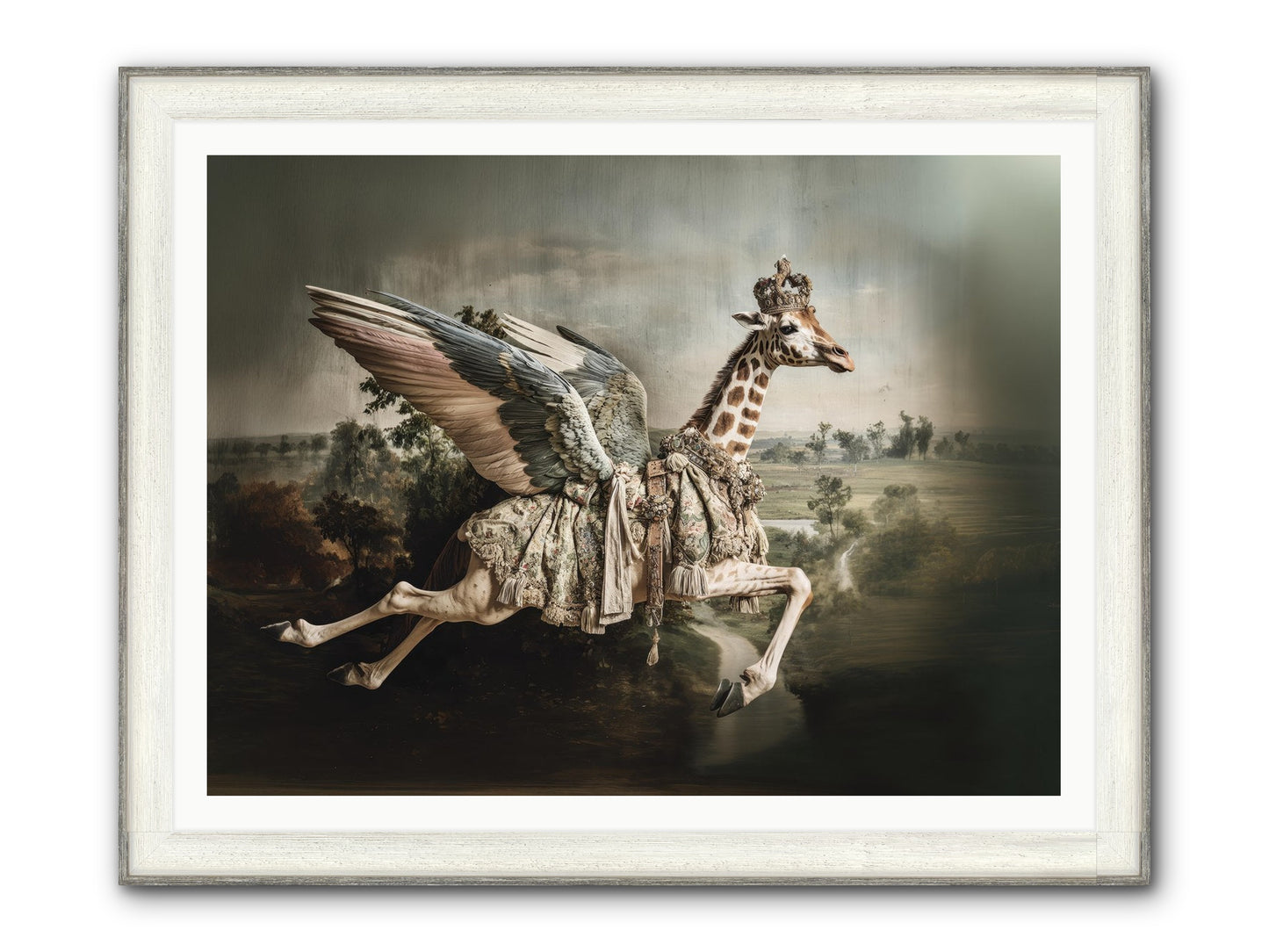 The Meadow Of Second Chances Framed Print - Driftwood White 48x36