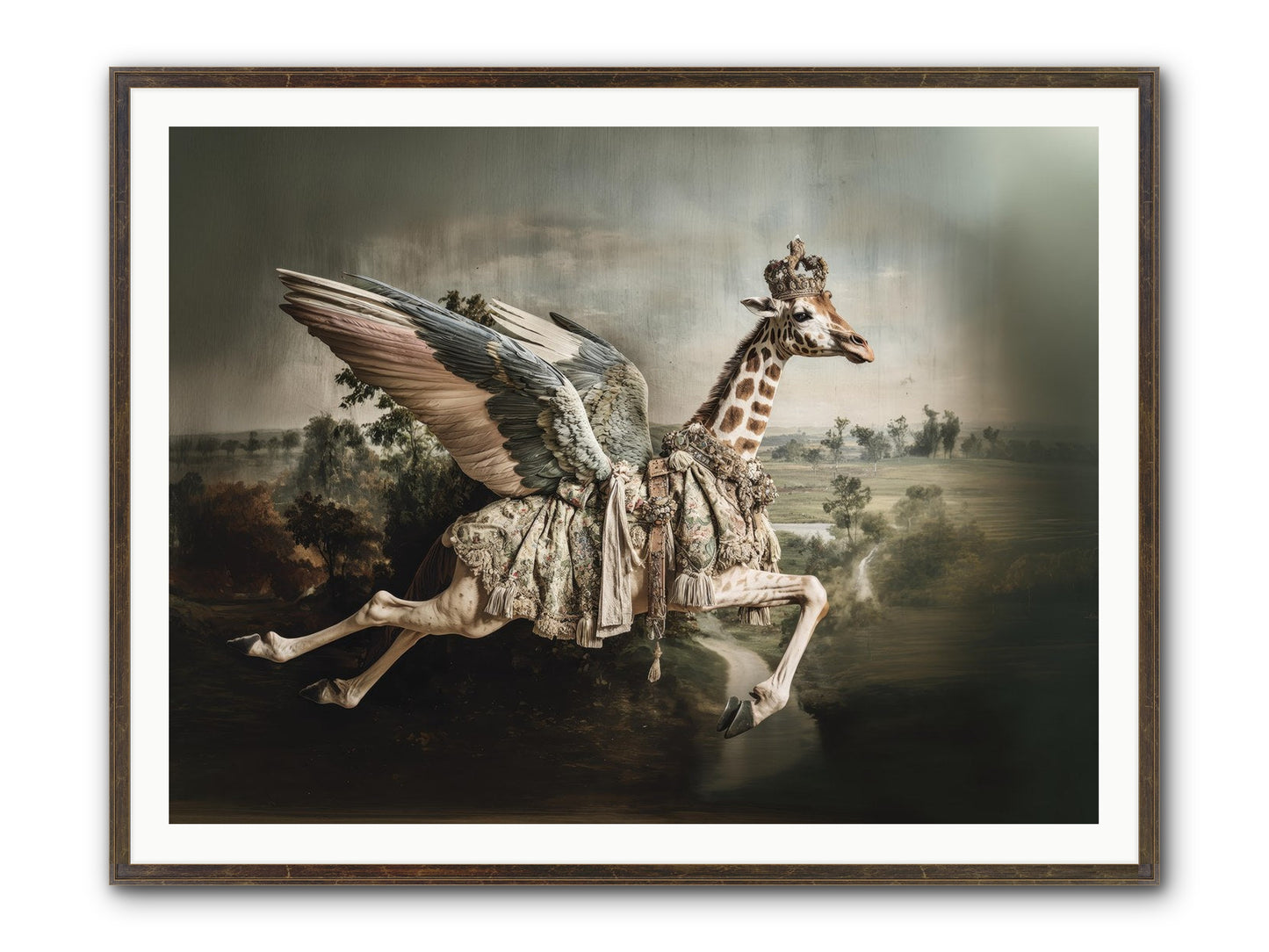 The Meadow Of Second Chances Framed Print - Slimwoods Black/Gold 48x36