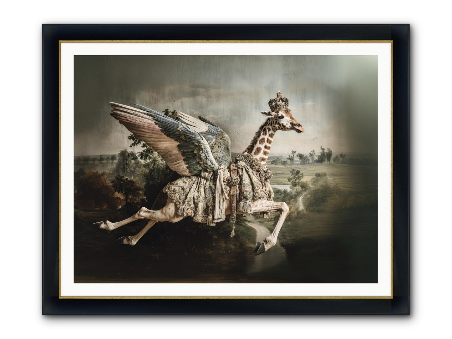 The Meadow Of Second Chances Framed Print - Wide Black w/Gold 48x36