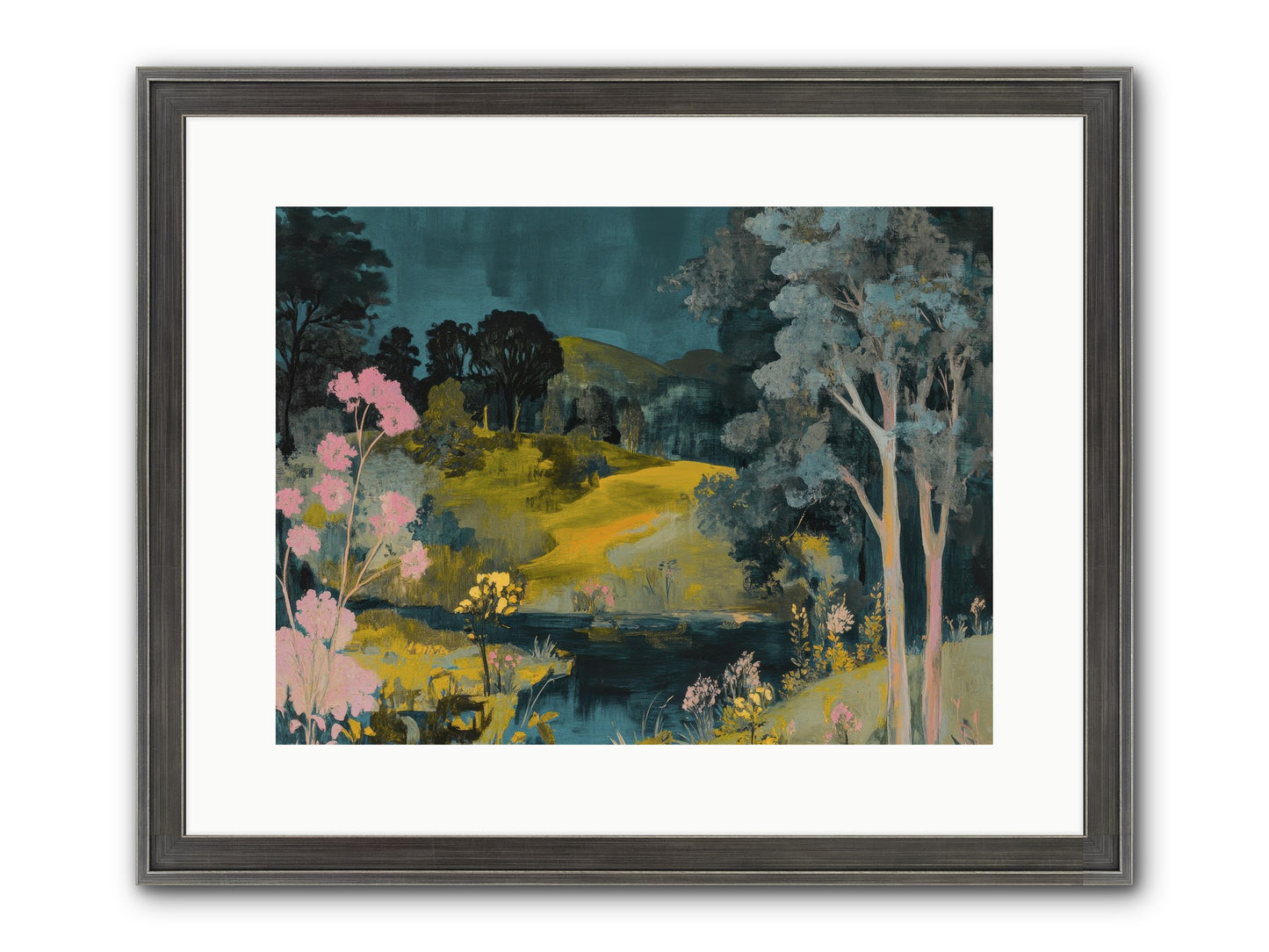 The Meadow Remembers Framed Print - Slimwoods Black/Silver 16x12