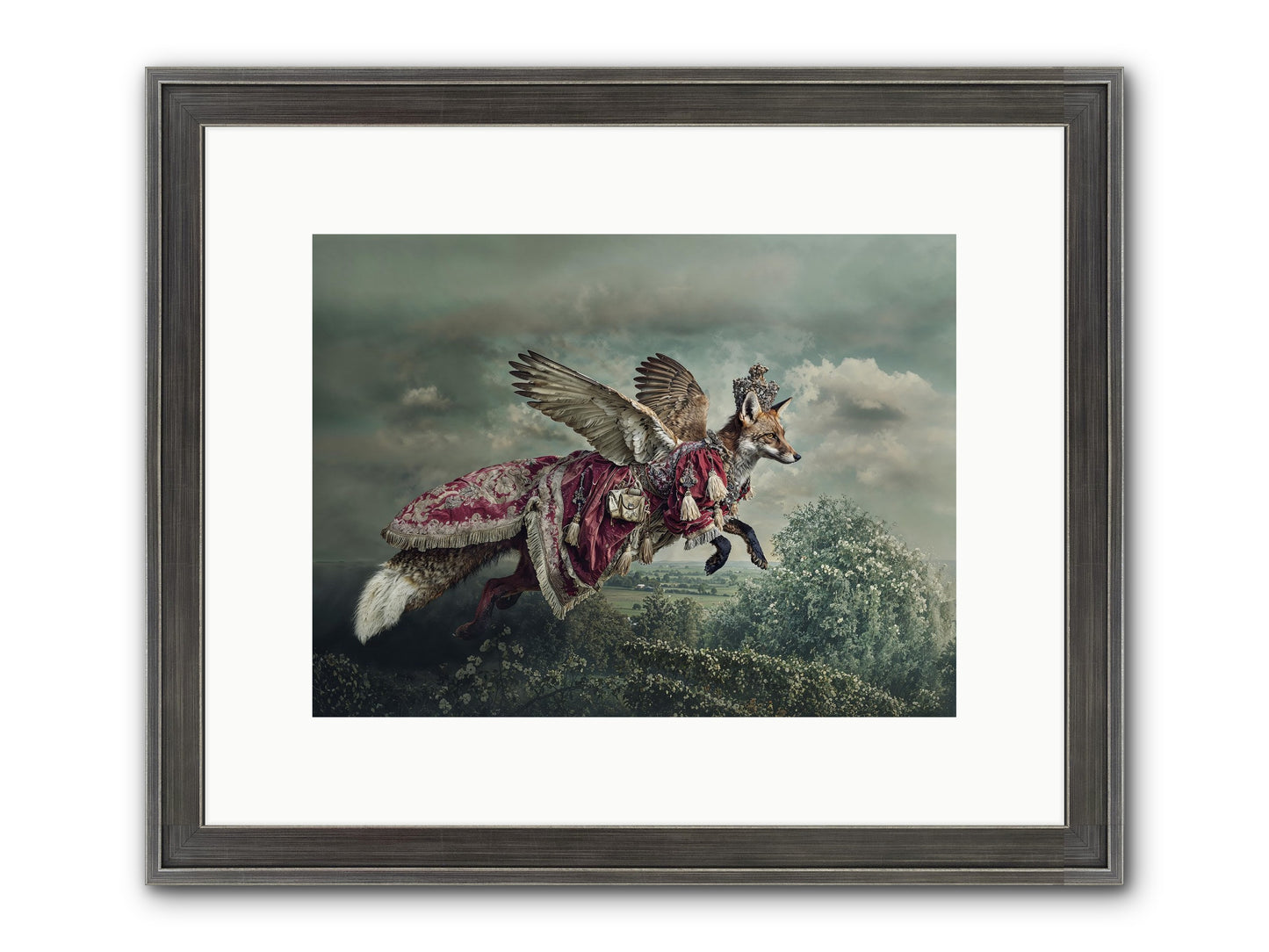 The Meadow Where You Waited Framed Print - Slimwoods Black/Silver 12x9
