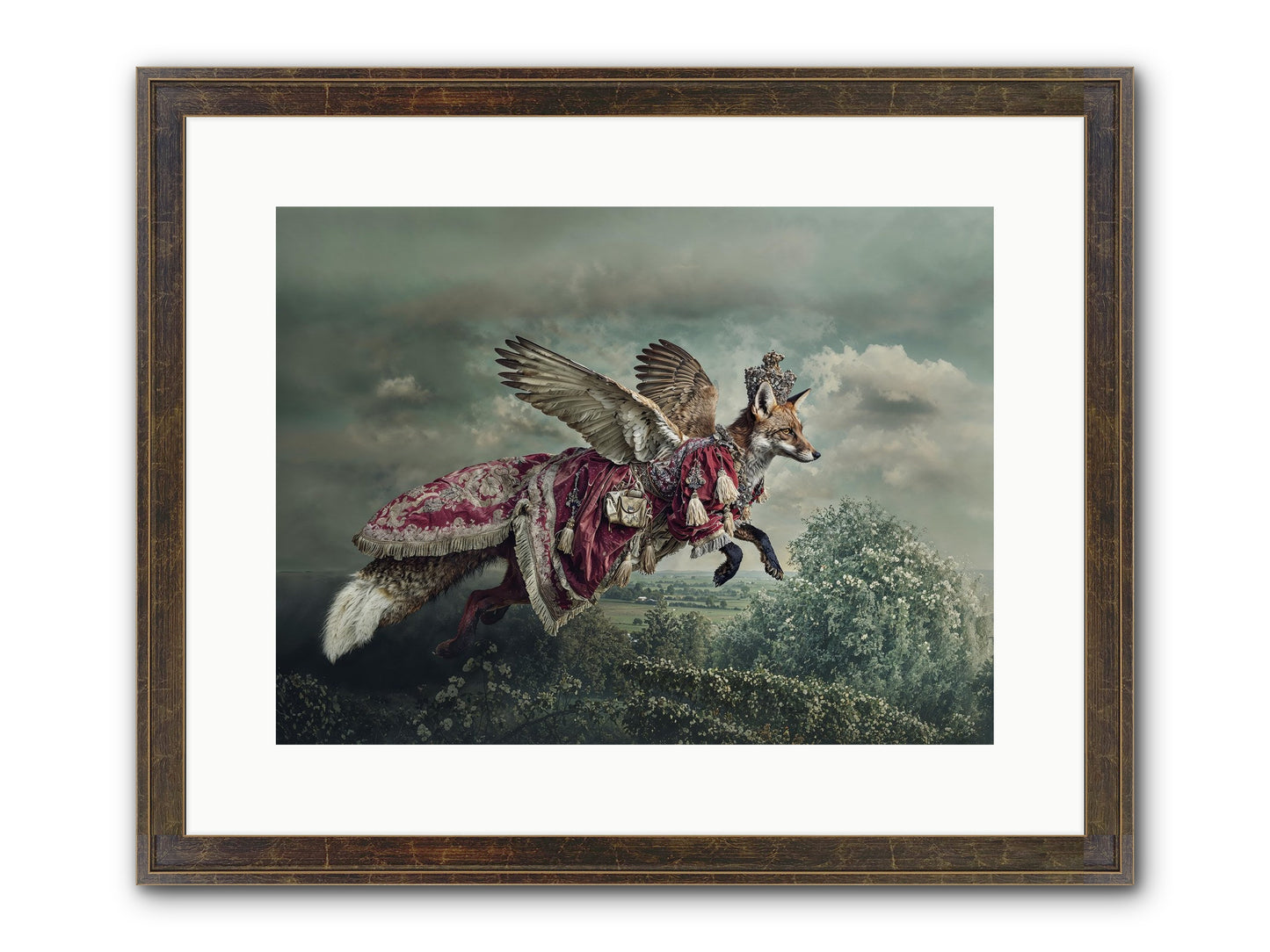 The Meadow Where You Waited Framed Print - Slimwoods Black/Gold 16x12
