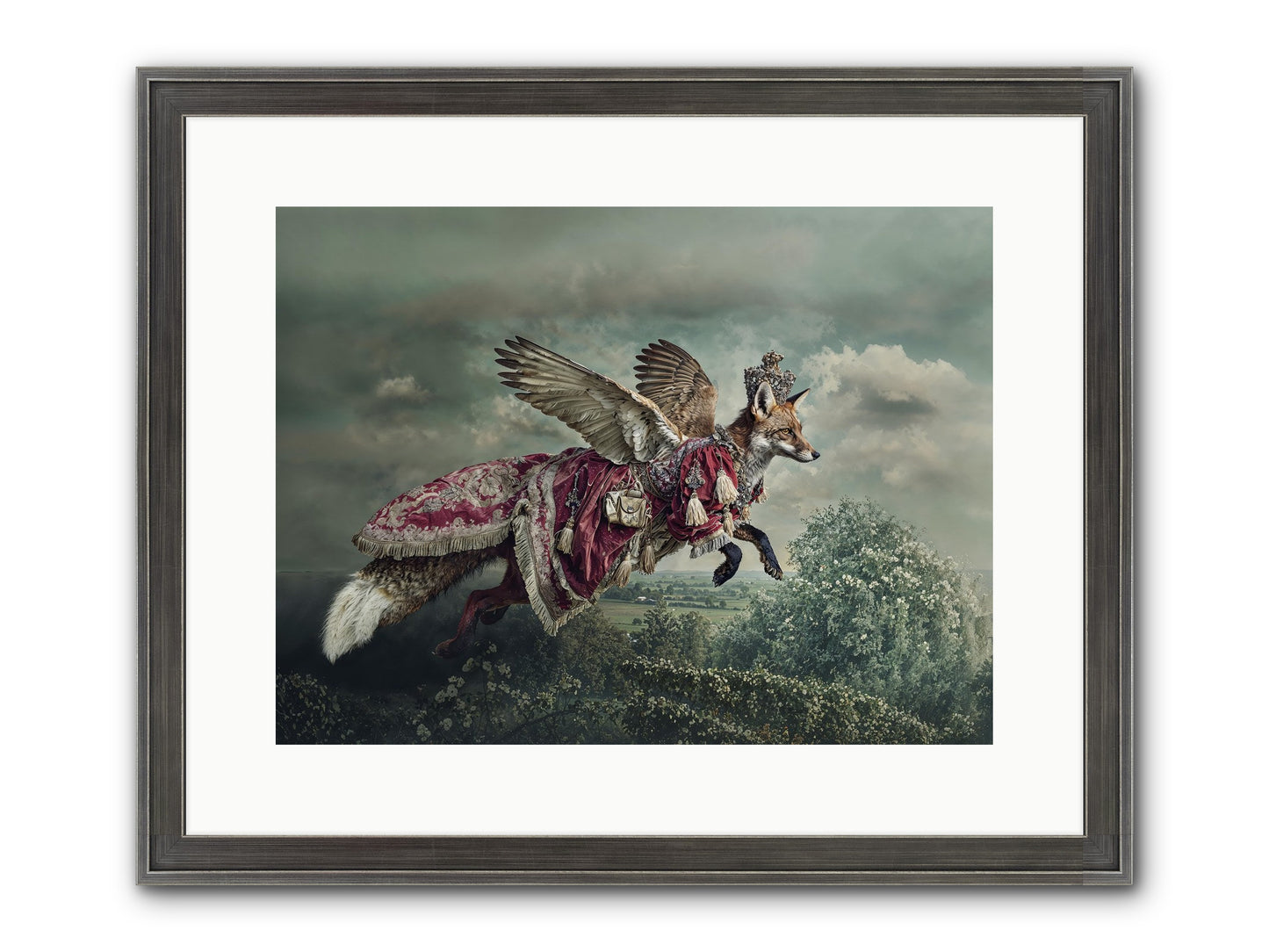 The Meadow Where You Waited Framed Print - Slimwoods Black/Silver 16x12