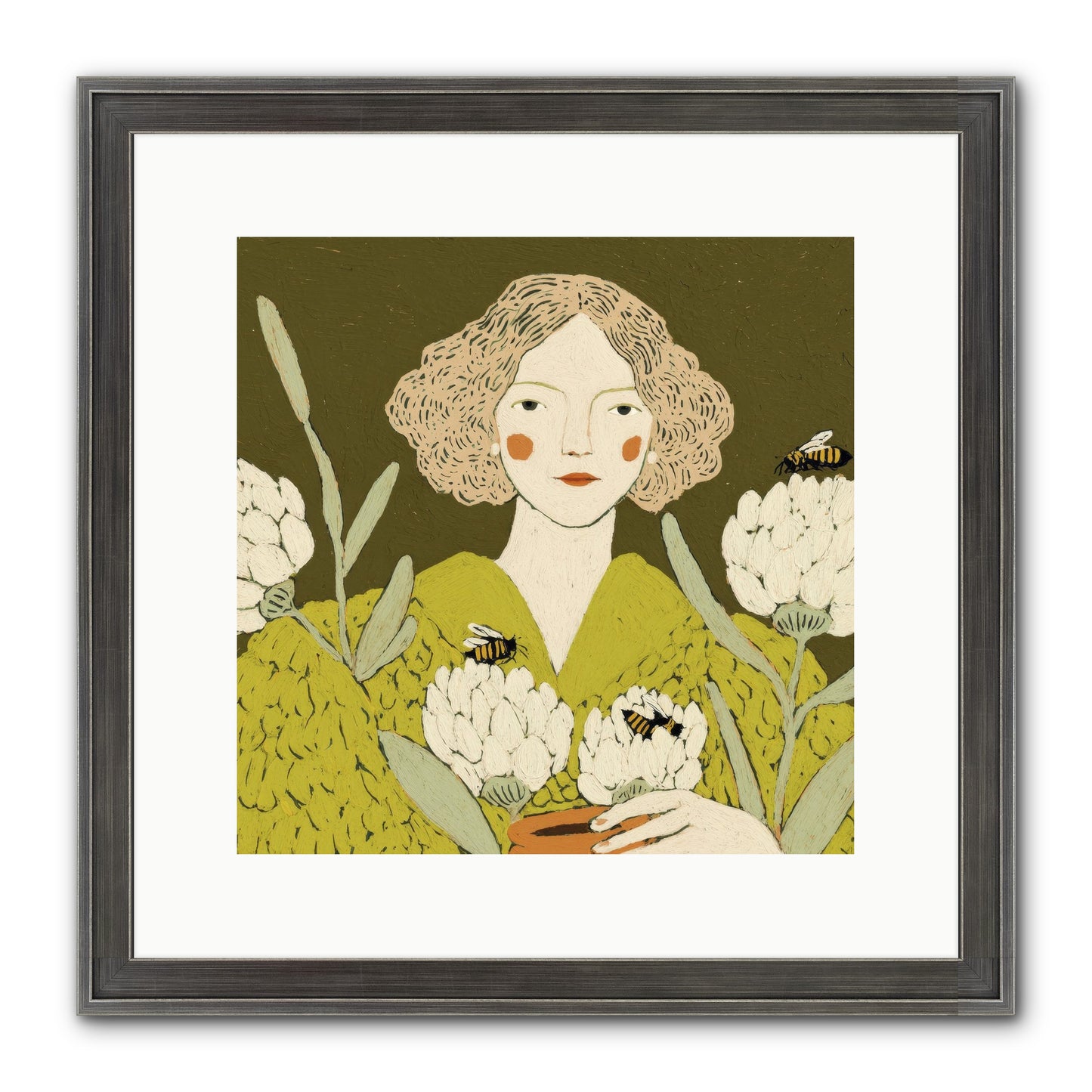 The Message Framed Print - Slimwoods Black/Silver 12x12