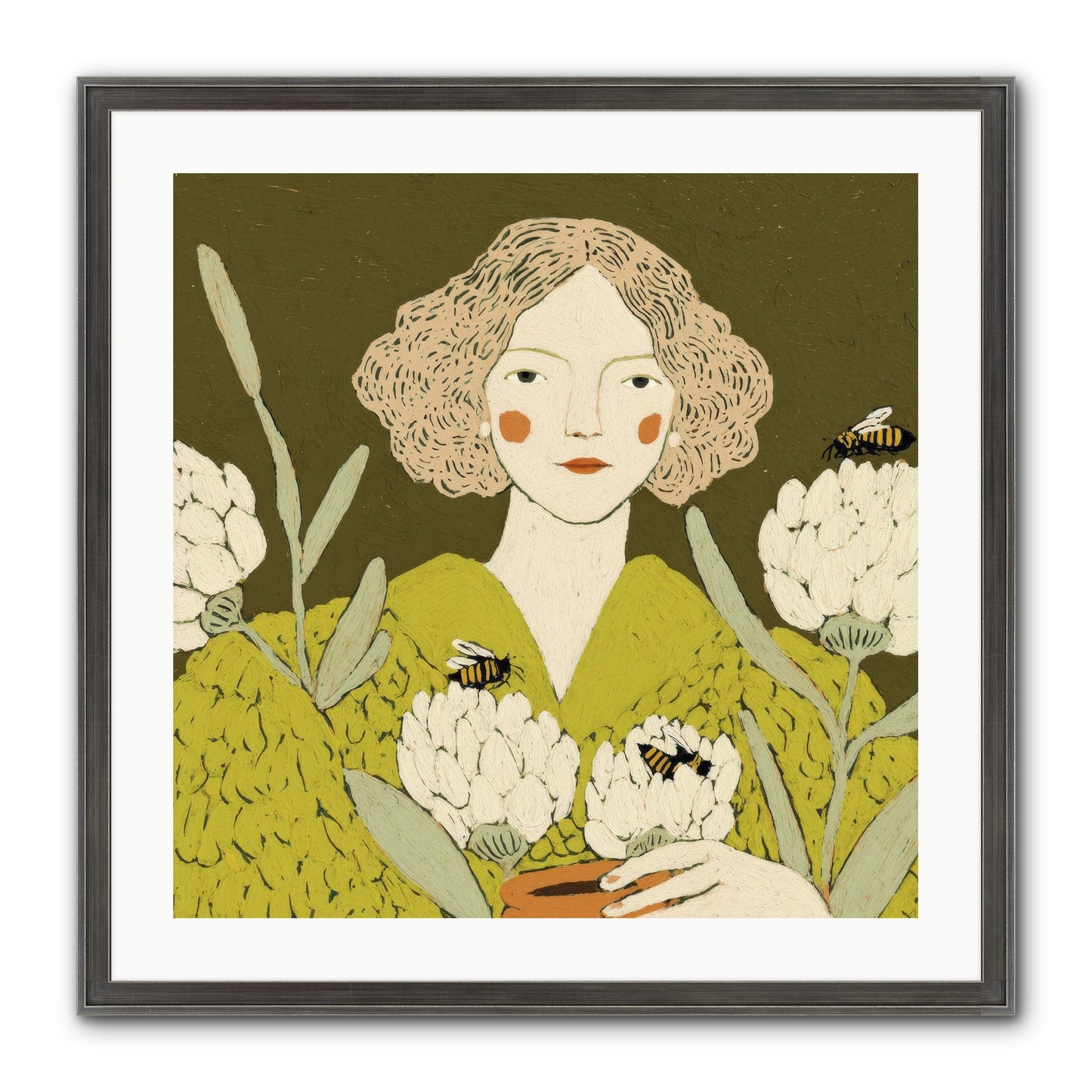 The Message Framed Print - Slimwoods Black/Silver 24x24