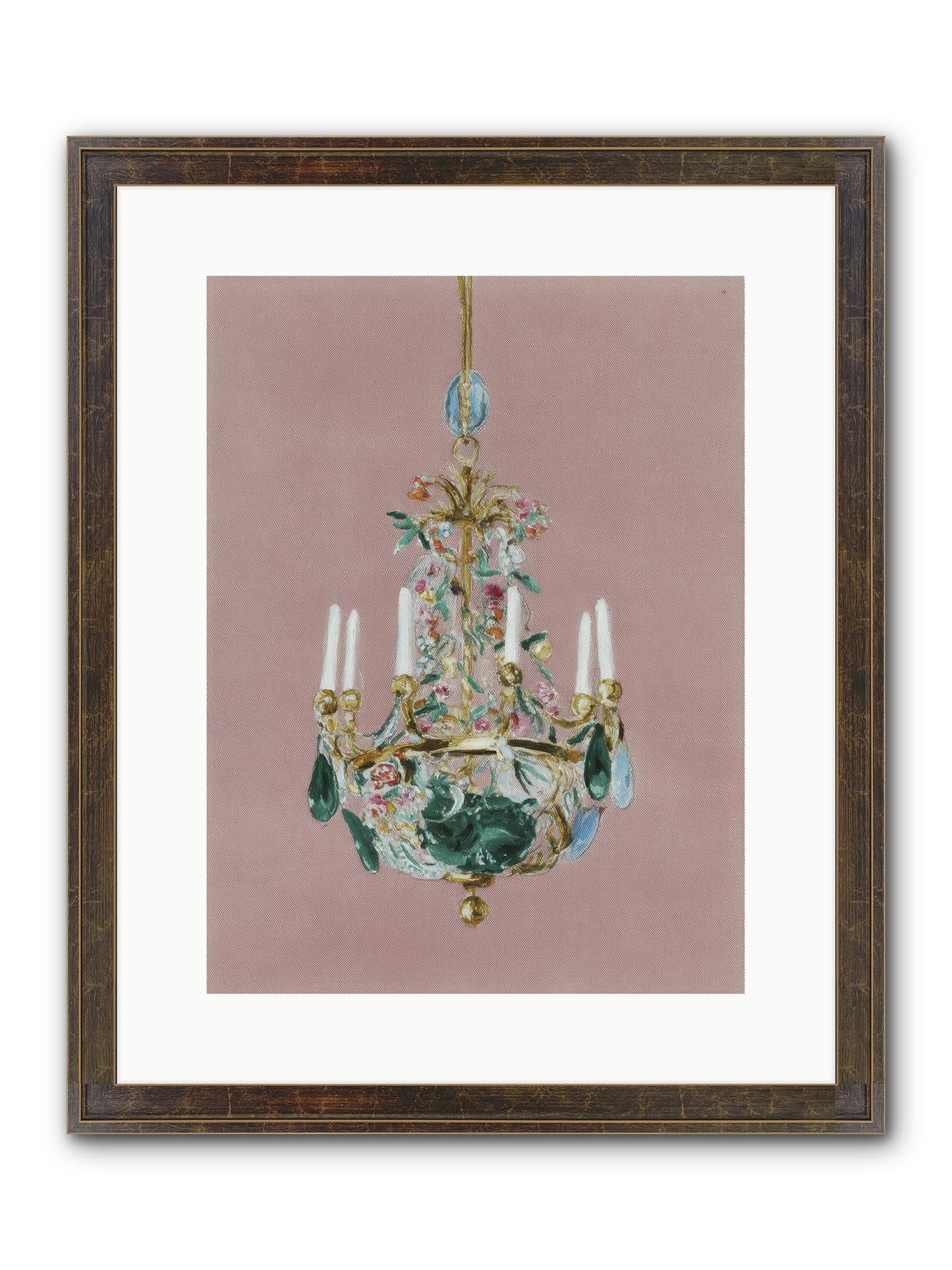 The Minnow Parlour Framed Print - Slimwoods Black/Gold 12x16