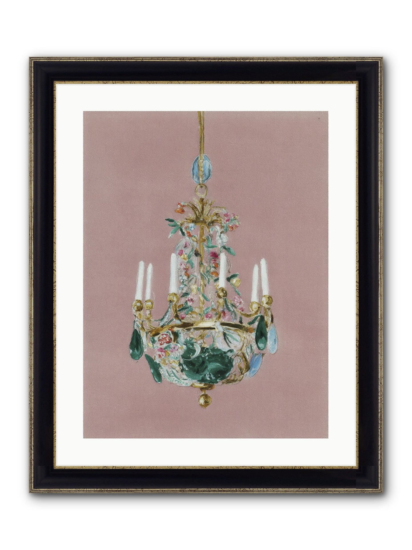 The Minnow Parlour Framed Print - Black & Gold 18x24