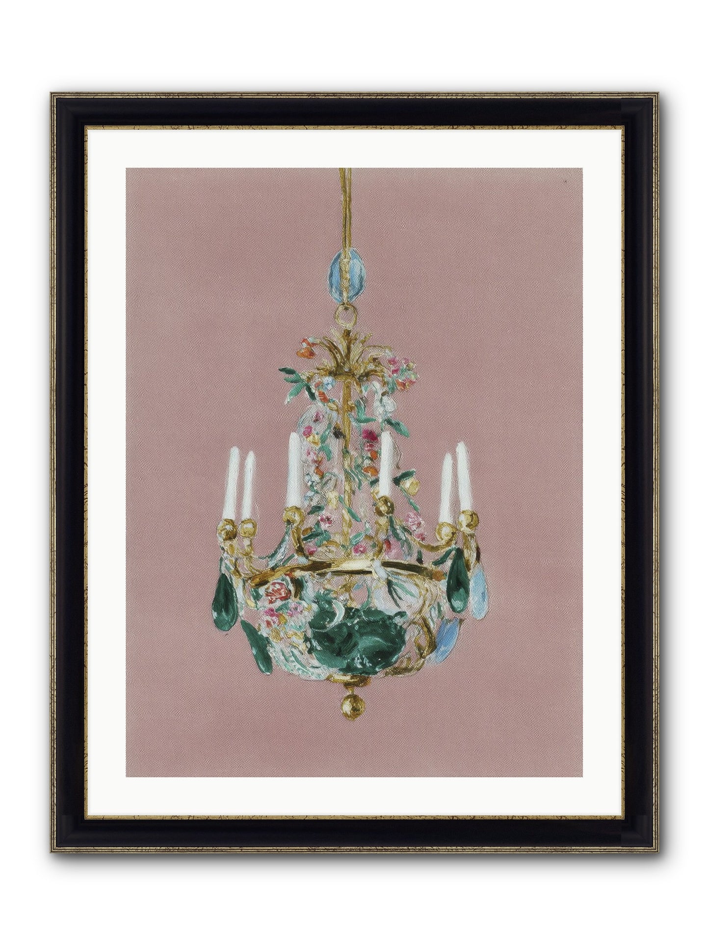 The Minnow Parlour Framed Print - Black & Gold 24x32