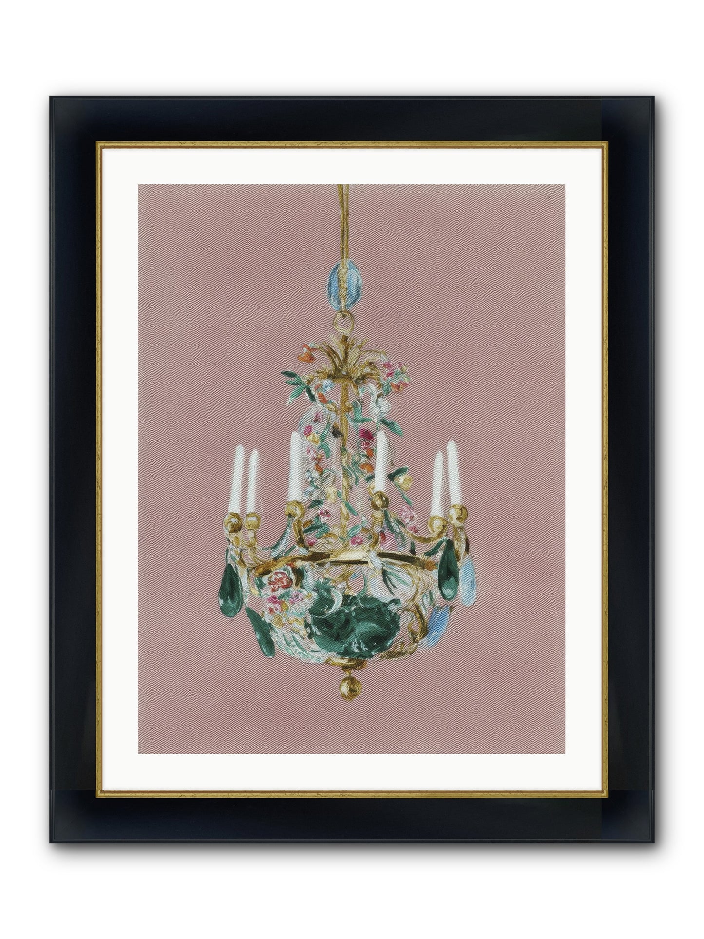 The Minnow Parlour Framed Print - Wide Black w/Gold 24x32