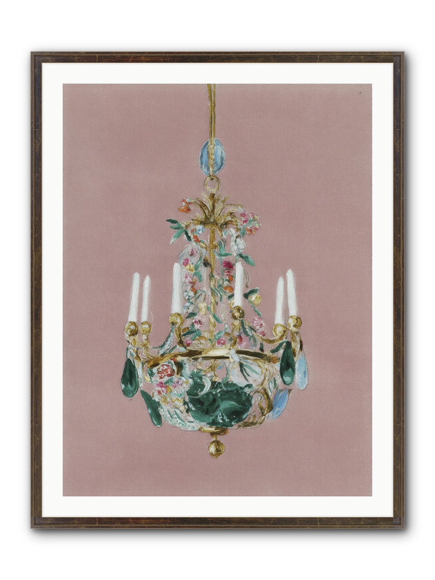 The Minnow Parlour Framed Print - Slimwoods Black/Gold 30x40