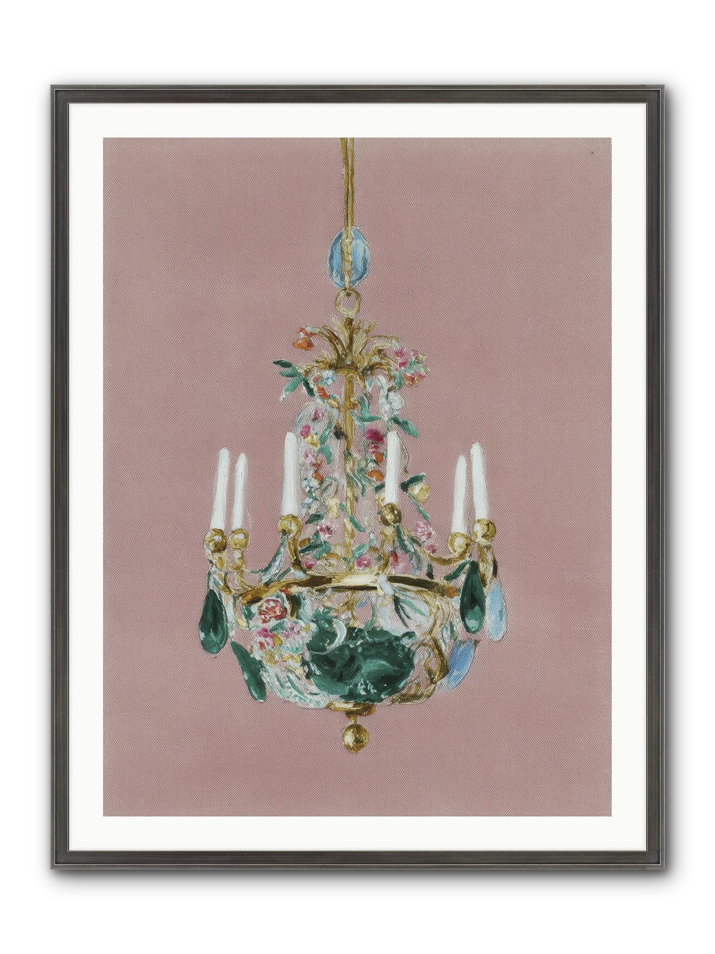 The Minnow Parlour Framed Print - Slimwoods Black/Silver 30x40