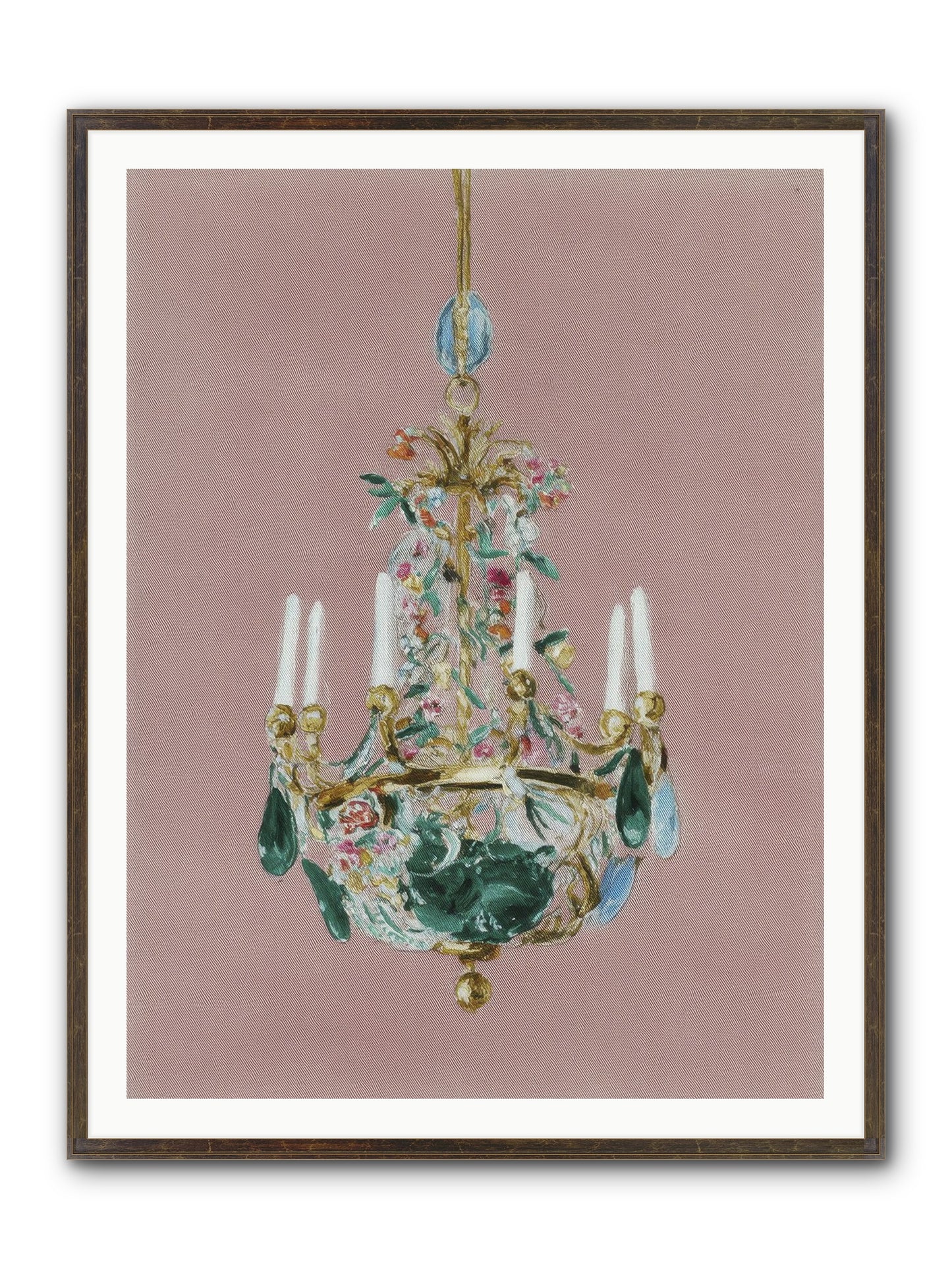The Minnow Parlour Framed Print - Slimwoods Black/Gold 36x48