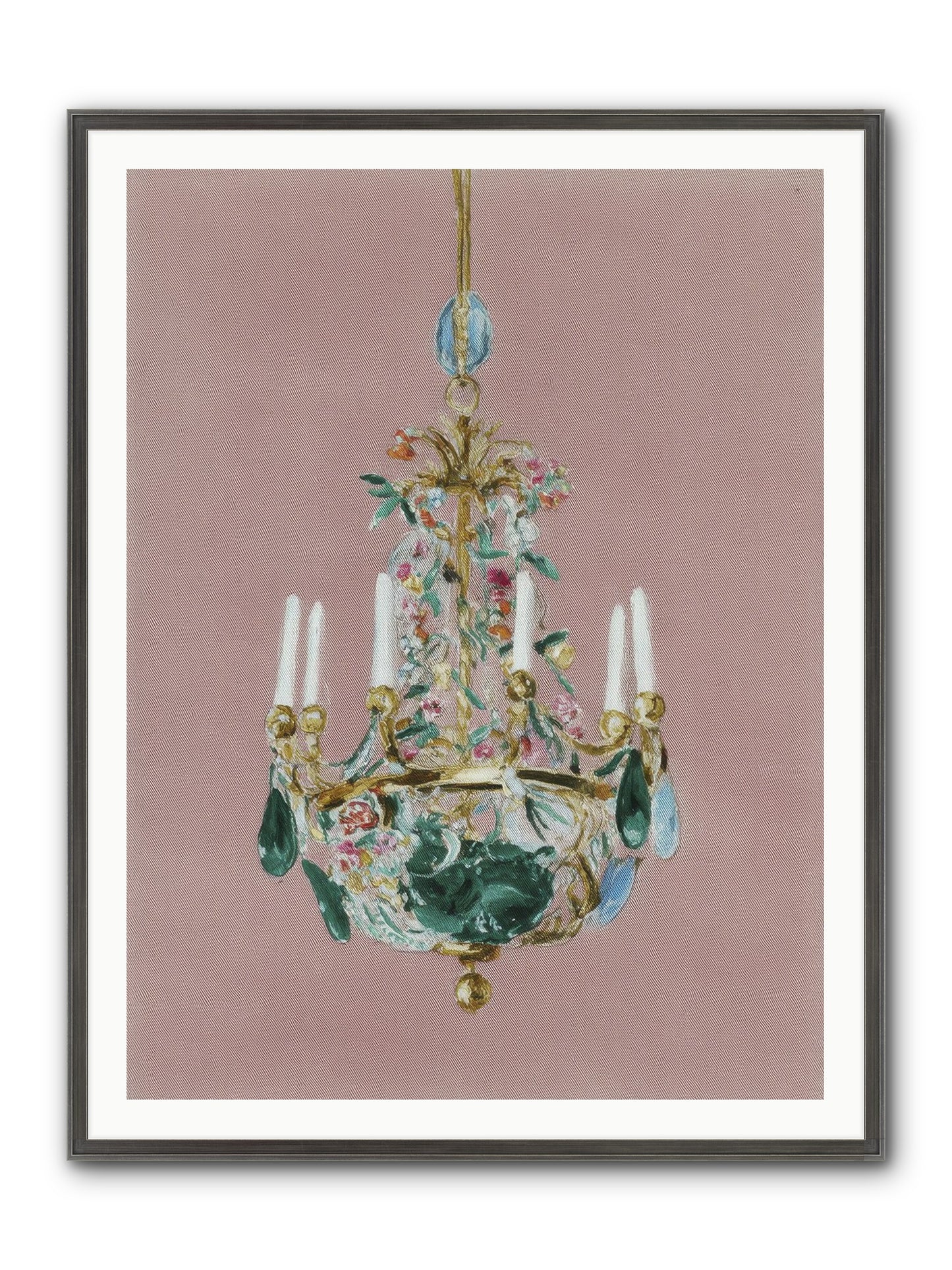 The Minnow Parlour Framed Print - Slimwoods Black/Silver 36x48