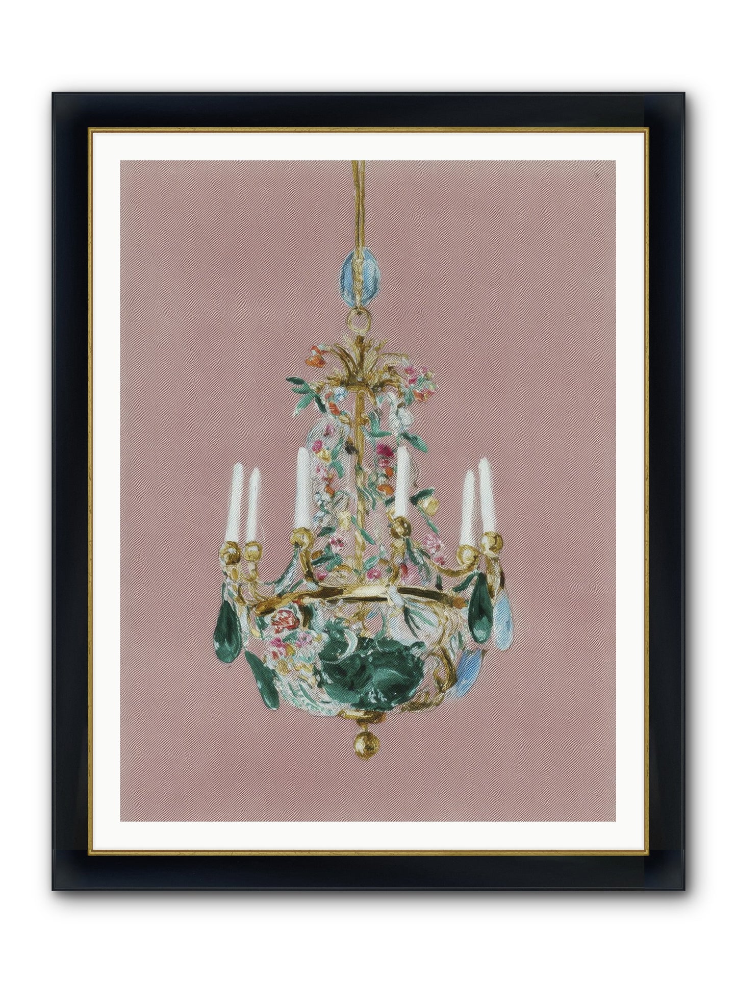 The Minnow Parlour Framed Print - Wide Black w/Gold 36x48