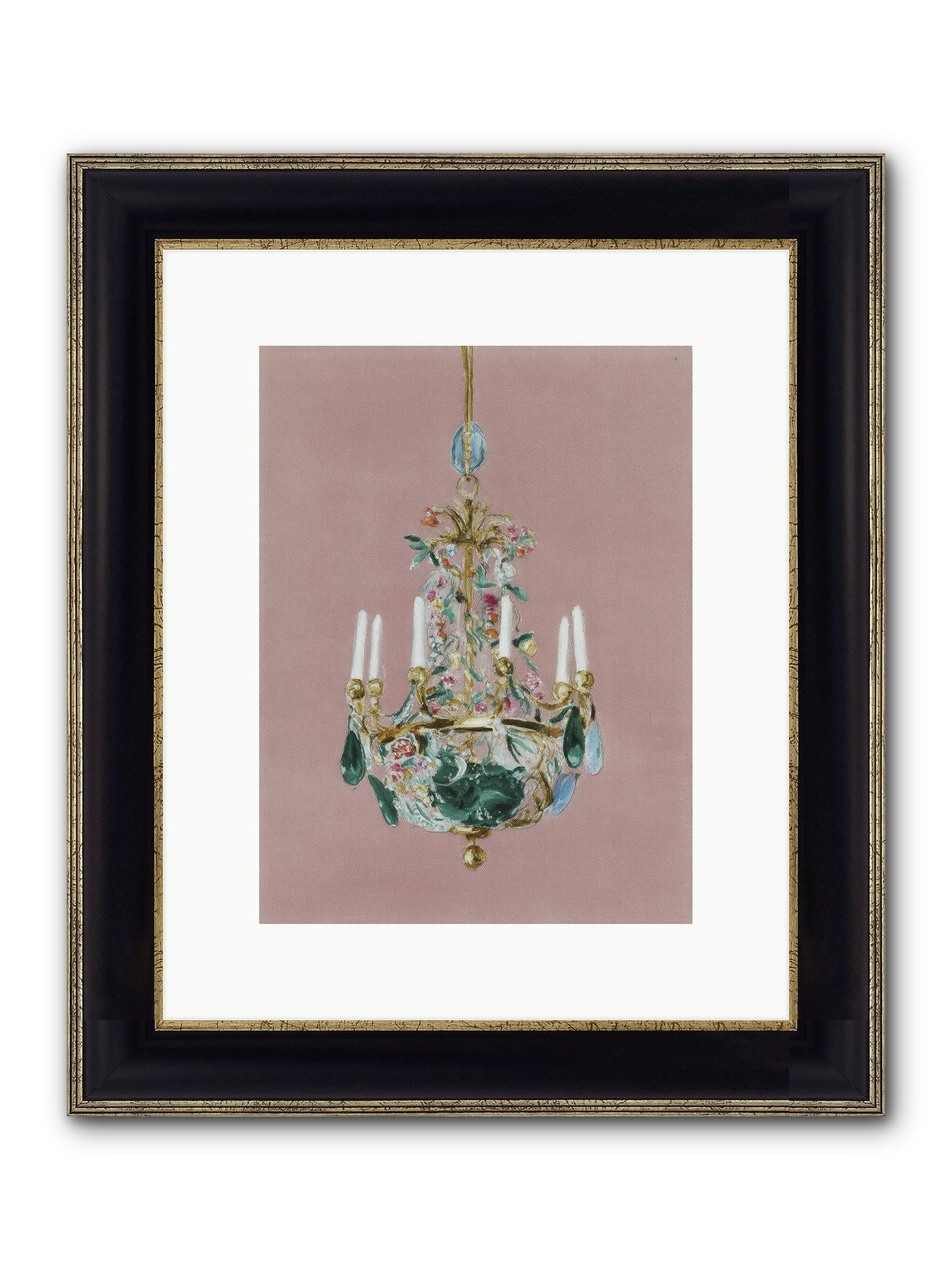 The Minnow Parlour Framed Print - Black & Gold 9x12
