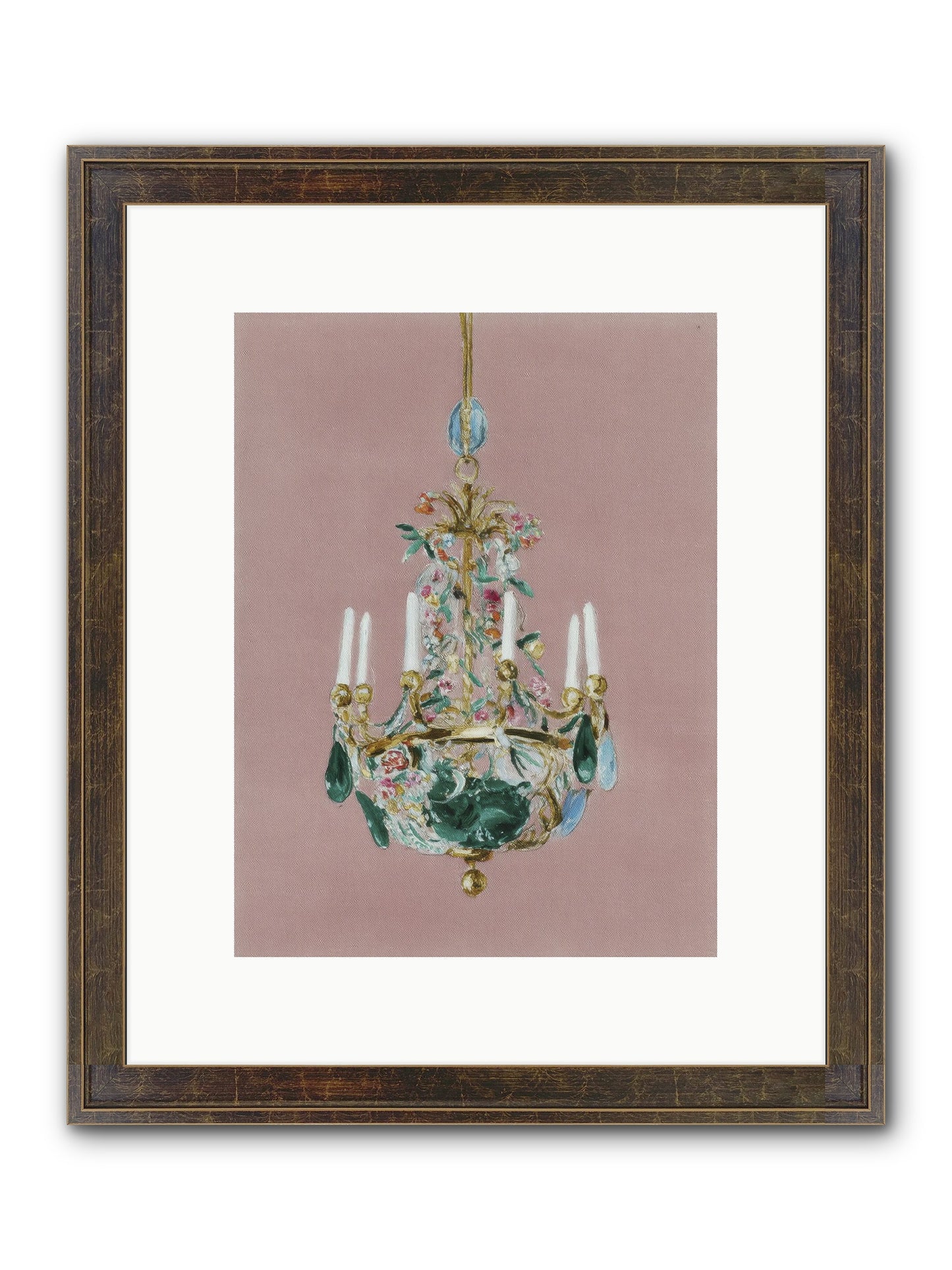 The Minnow Parlour Framed Print - Slimwoods Black/Gold 9x12