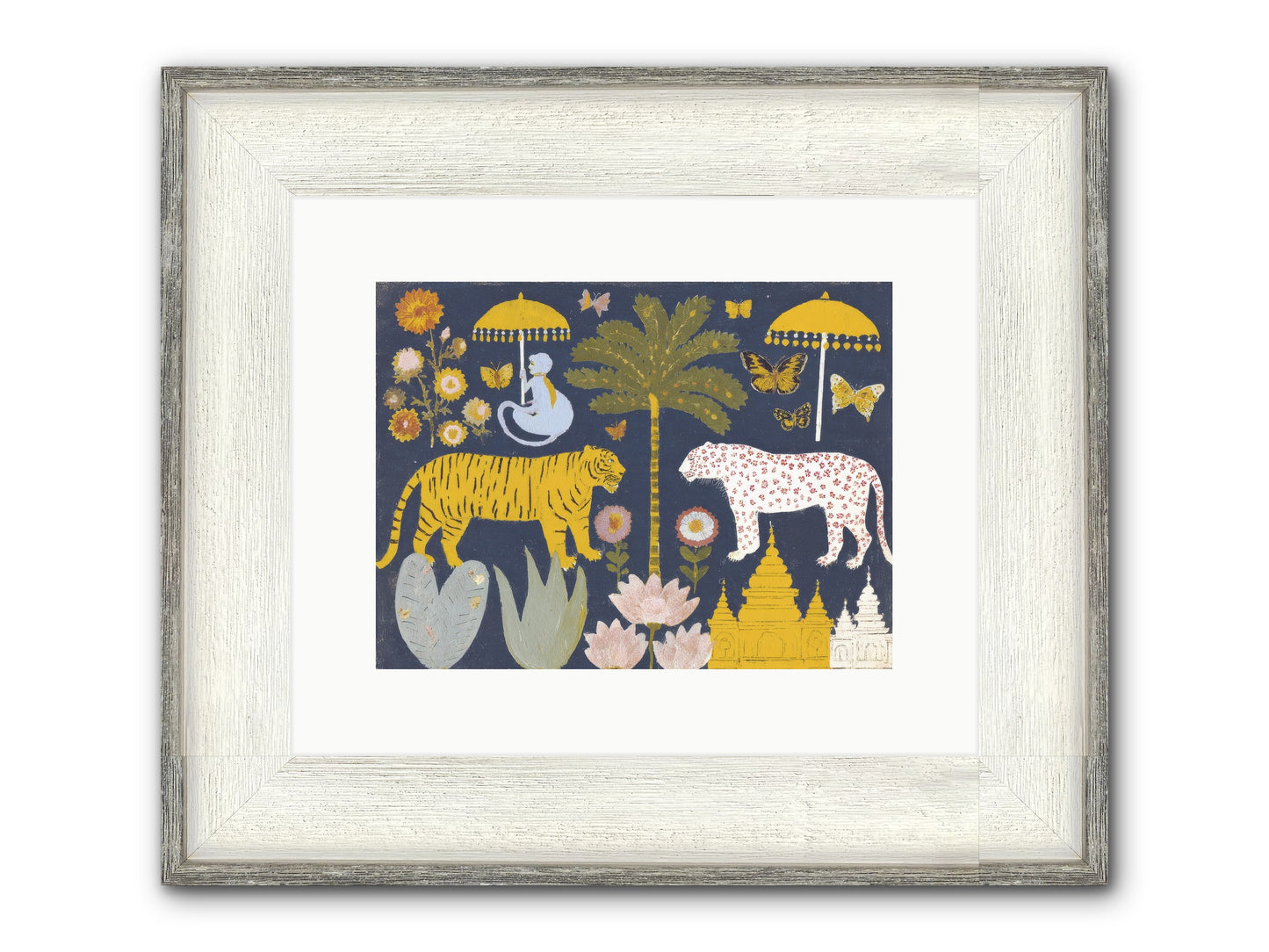 The Mint Blazer Club Framed Print - Driftwood White 12x9