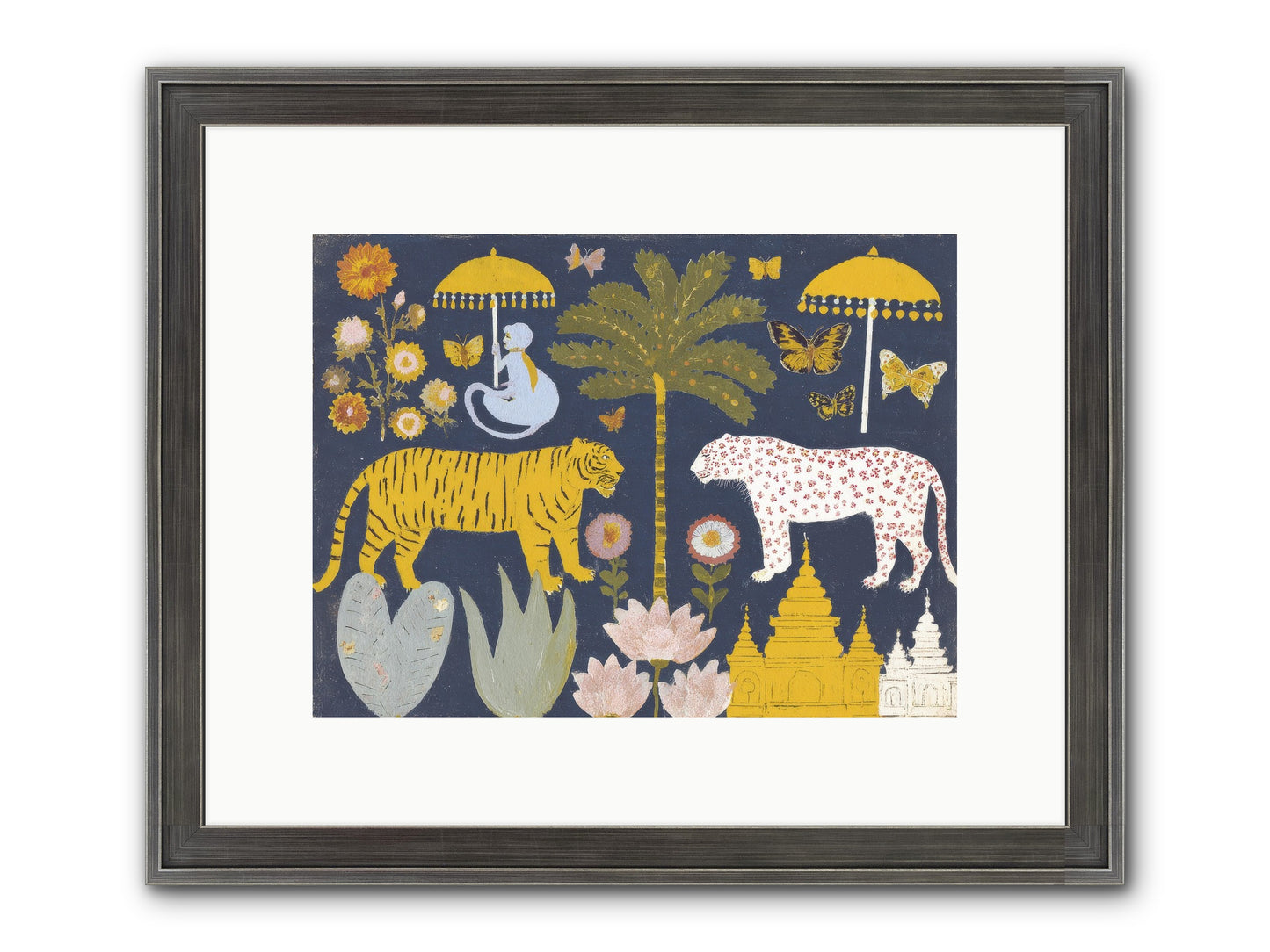 The Mint Blazer Club Framed Print - Slimwoods Black/Silver 12x9