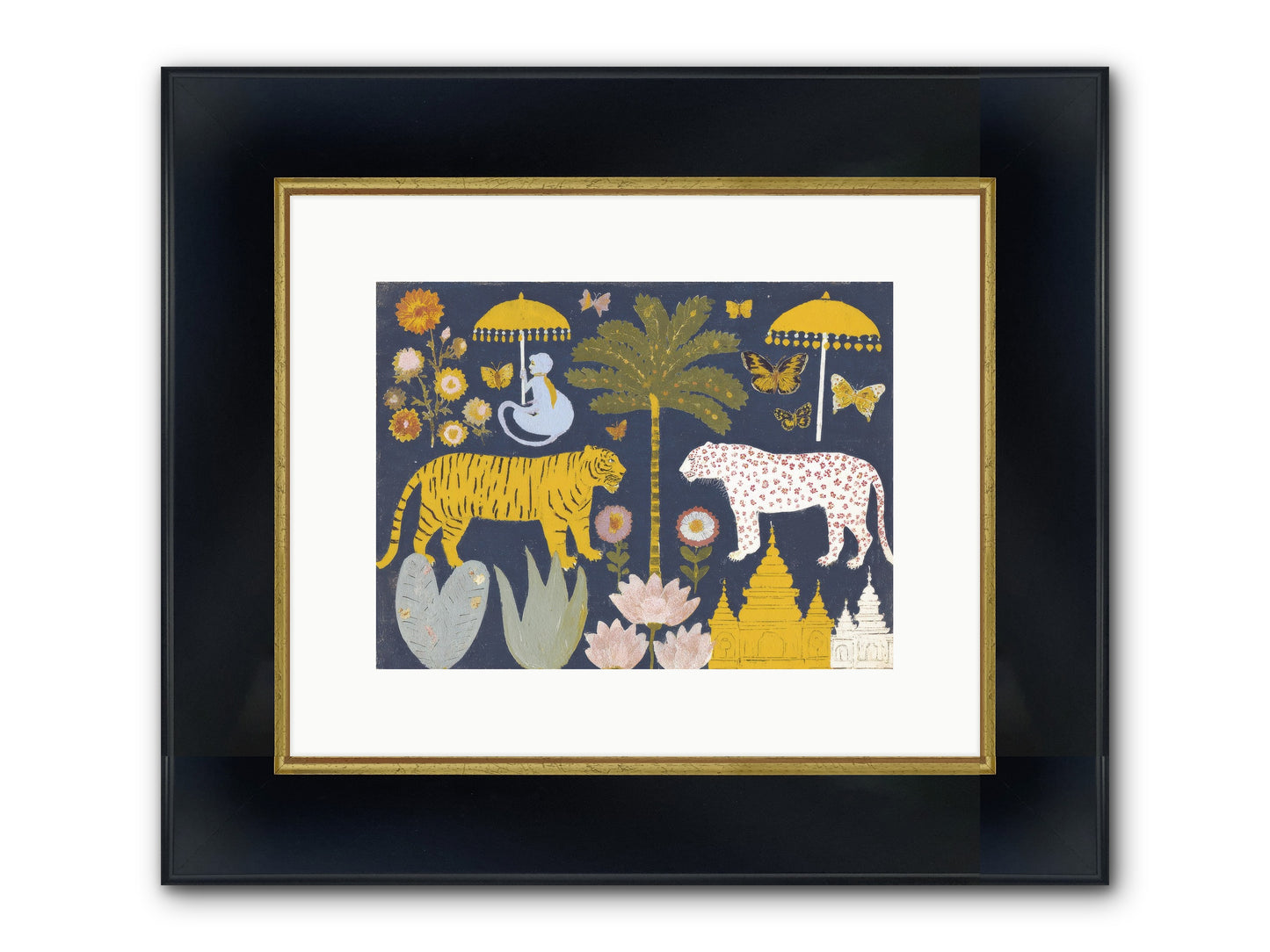 The Mint Blazer Club Framed Print - Wide Black w/Gold 12x9
