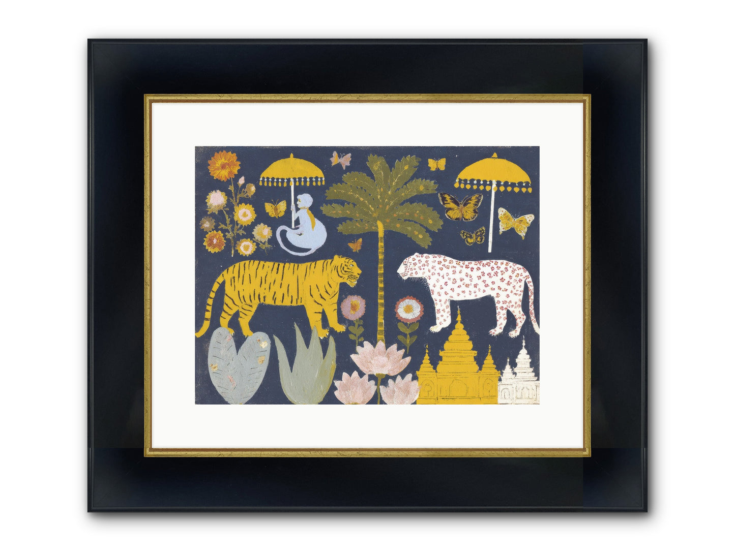 The Mint Blazer Club Framed Print - Wide Black w/Gold 16x12